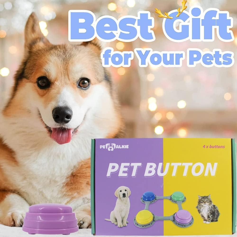 Juego de 4 Botones Hablantes Genérica para Entrenamiento Mascotas