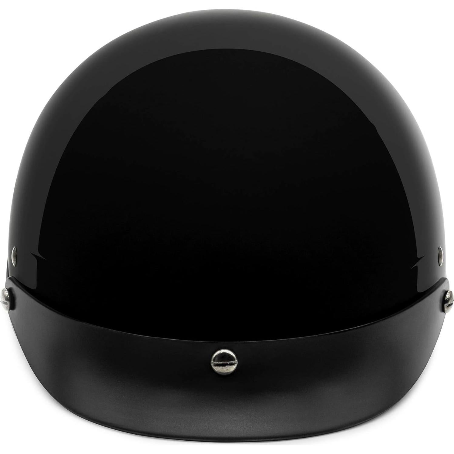 Casco de Motocicleta VCAN V5 Negro Brillante Doble D