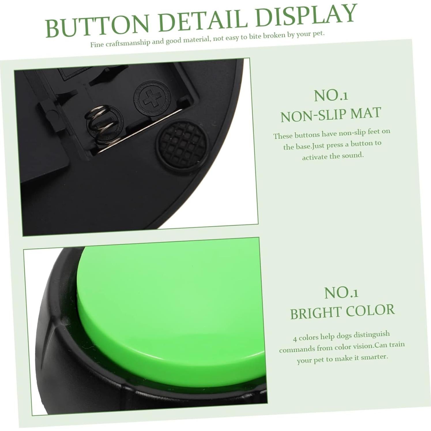 Botones Hablantes para Perros Milisten - Paquete de 4 Unidades