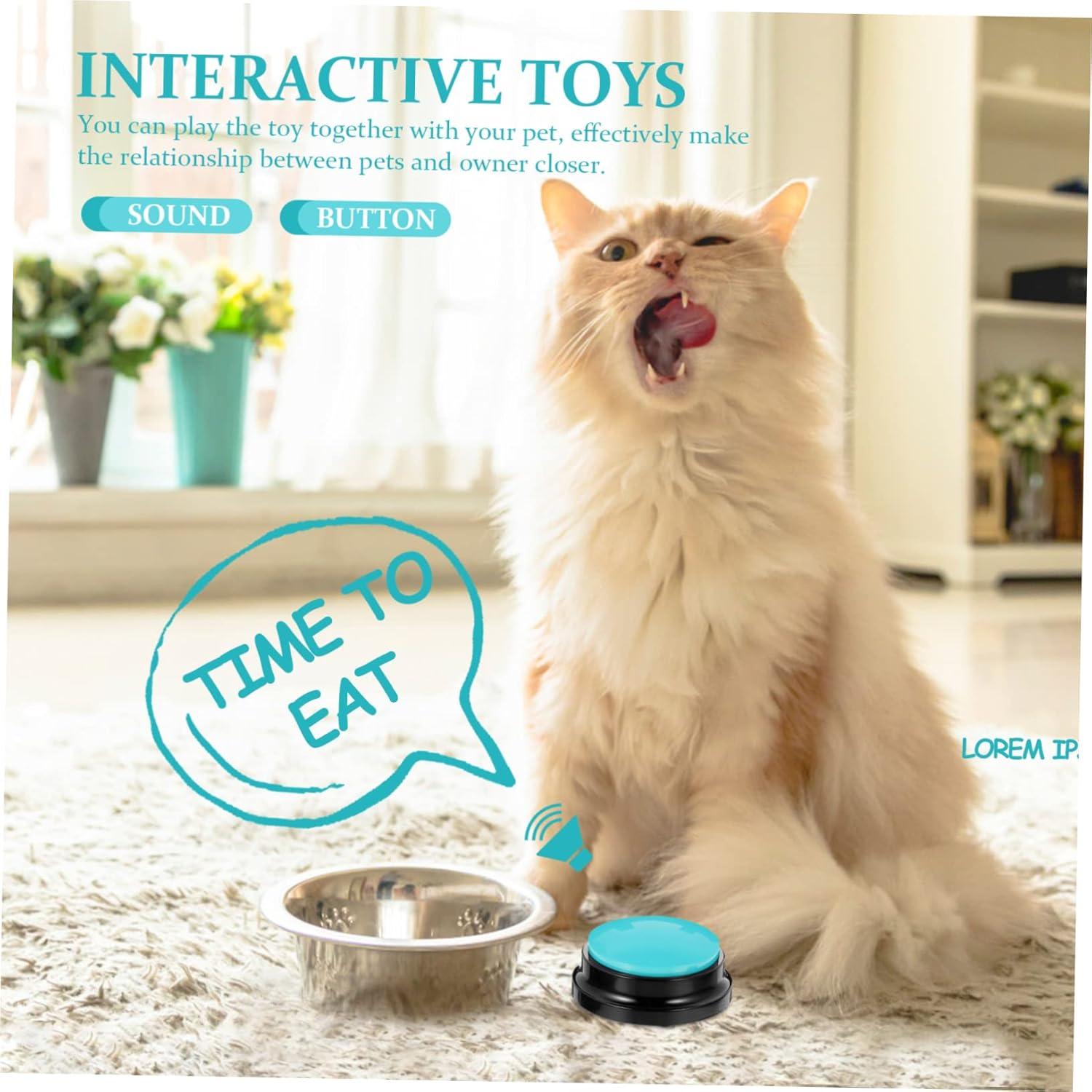 Botón Hablante para Mascotas Happyyami Azul 8.79cm Durable