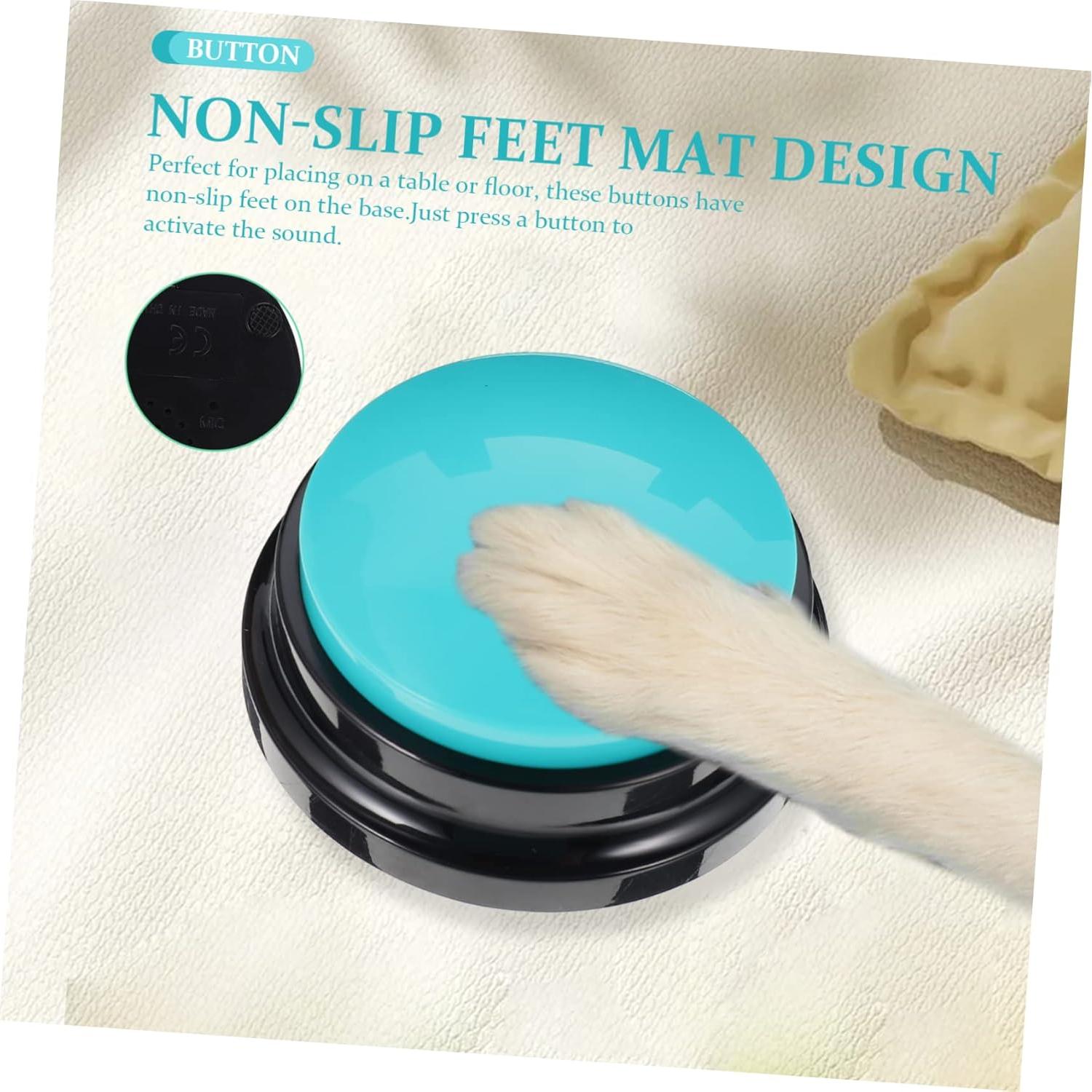 Botón Hablante para Mascotas Happyyami Azul 8.79cm Durable