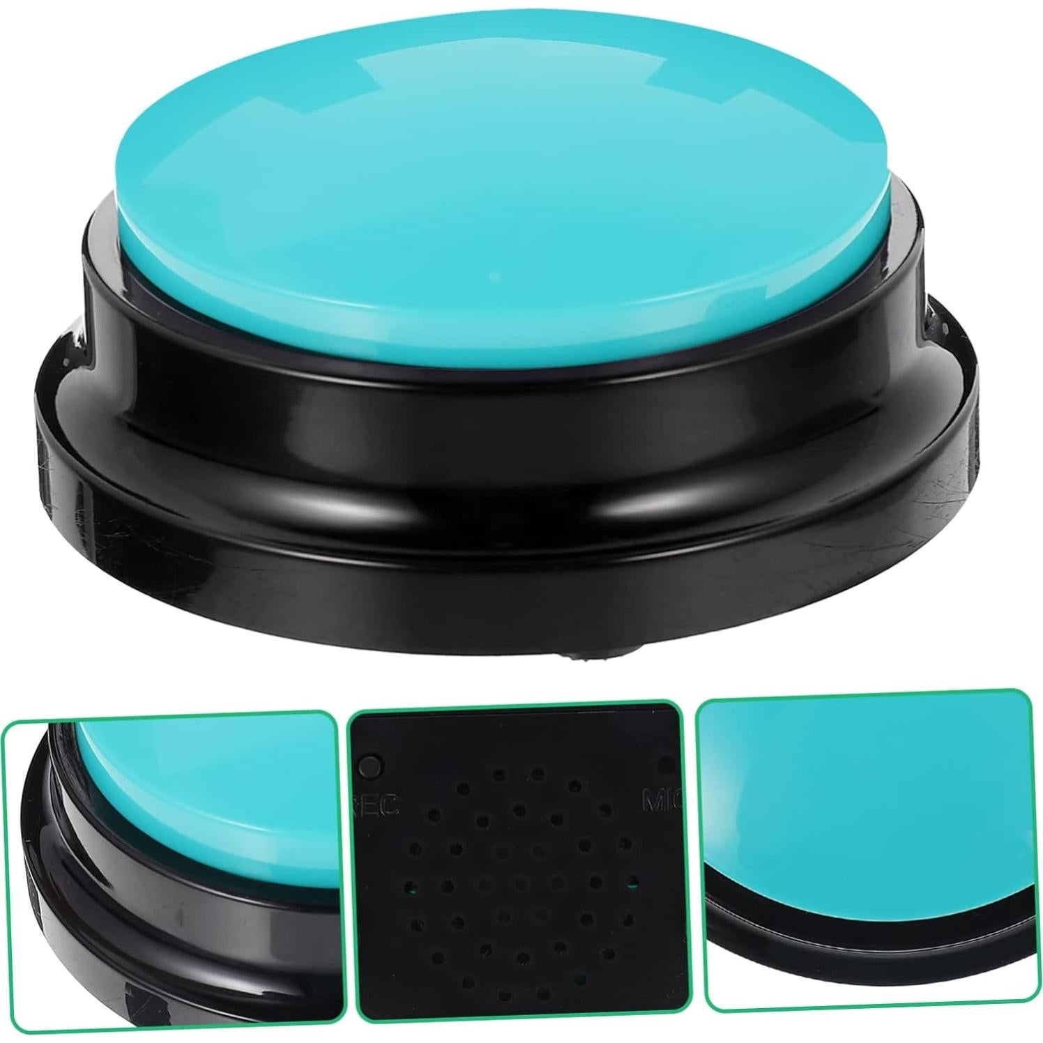 Botón Hablante para Mascotas Happyyami Azul 8.79cm Durable