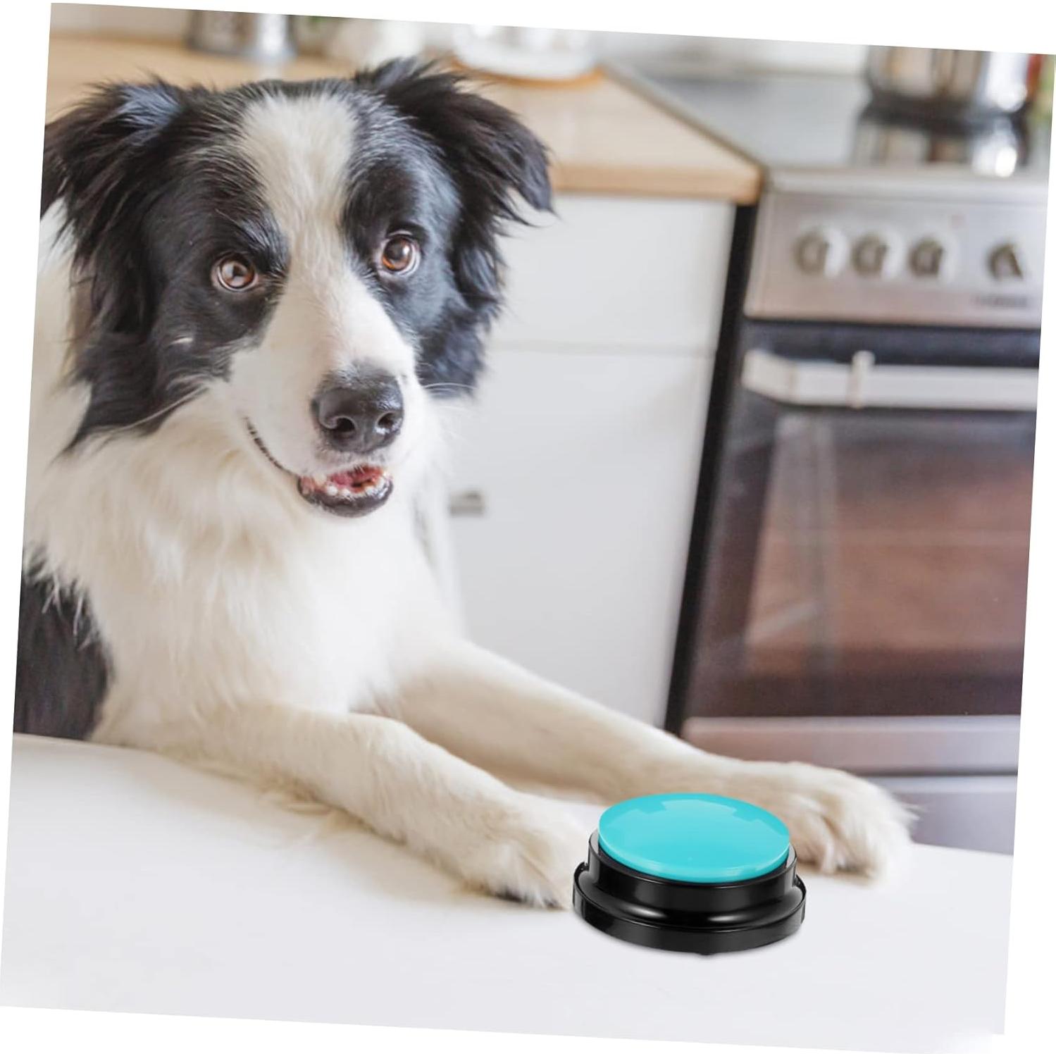 Botón Hablante para Mascotas Happyyami Azul 8.79cm Durable