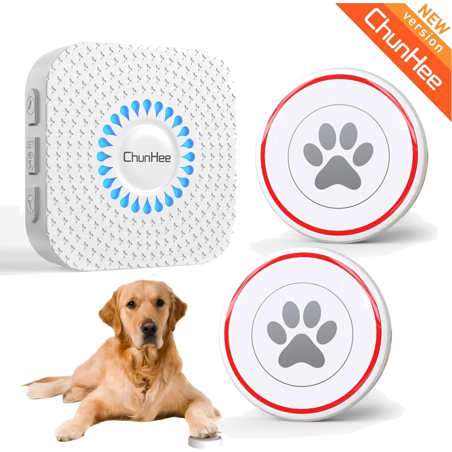 Timbre Inalámbrico para Perros ChunHee CB03WH - Entrenamiento de Baño