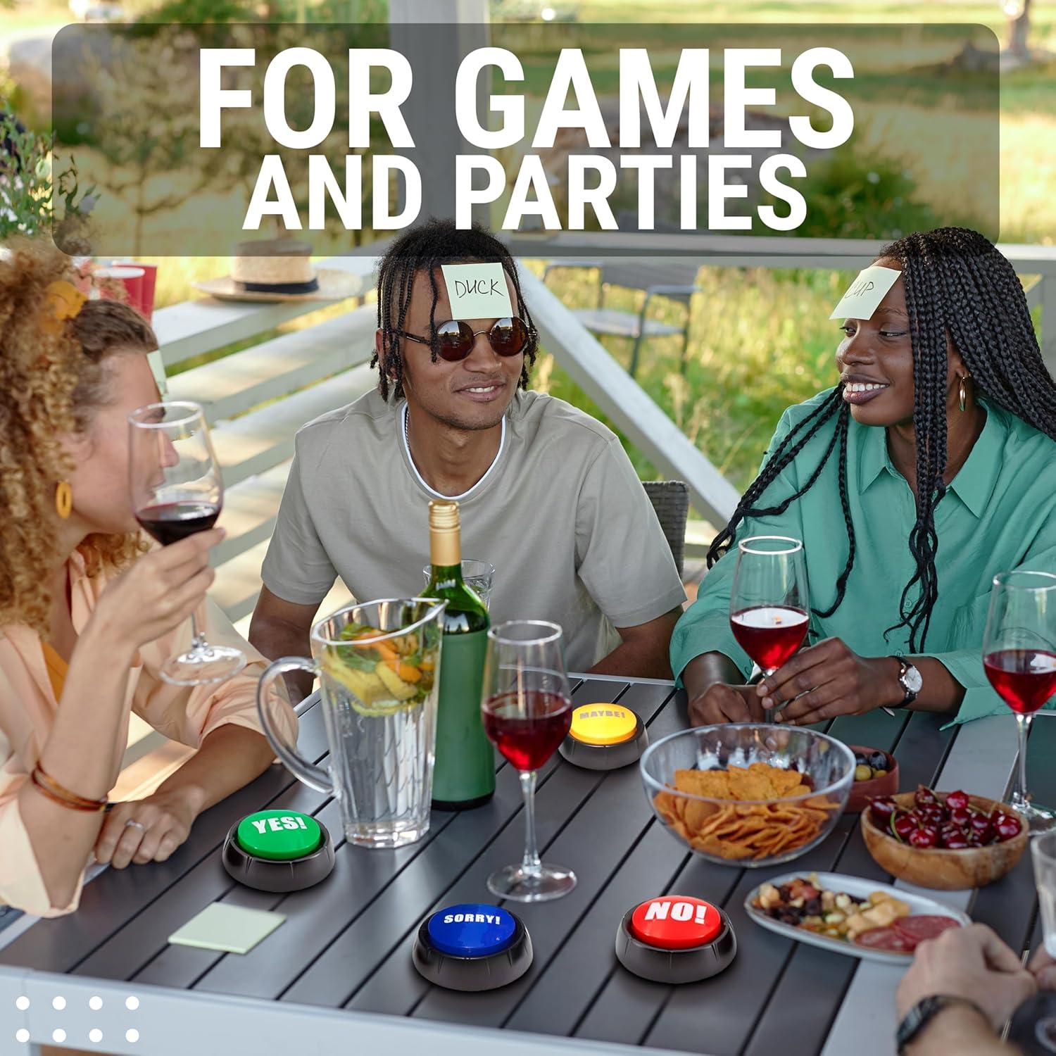 Juego de 4 Botones de Sonido Granatan - Sí, No, Tal Vez, Lo Siento