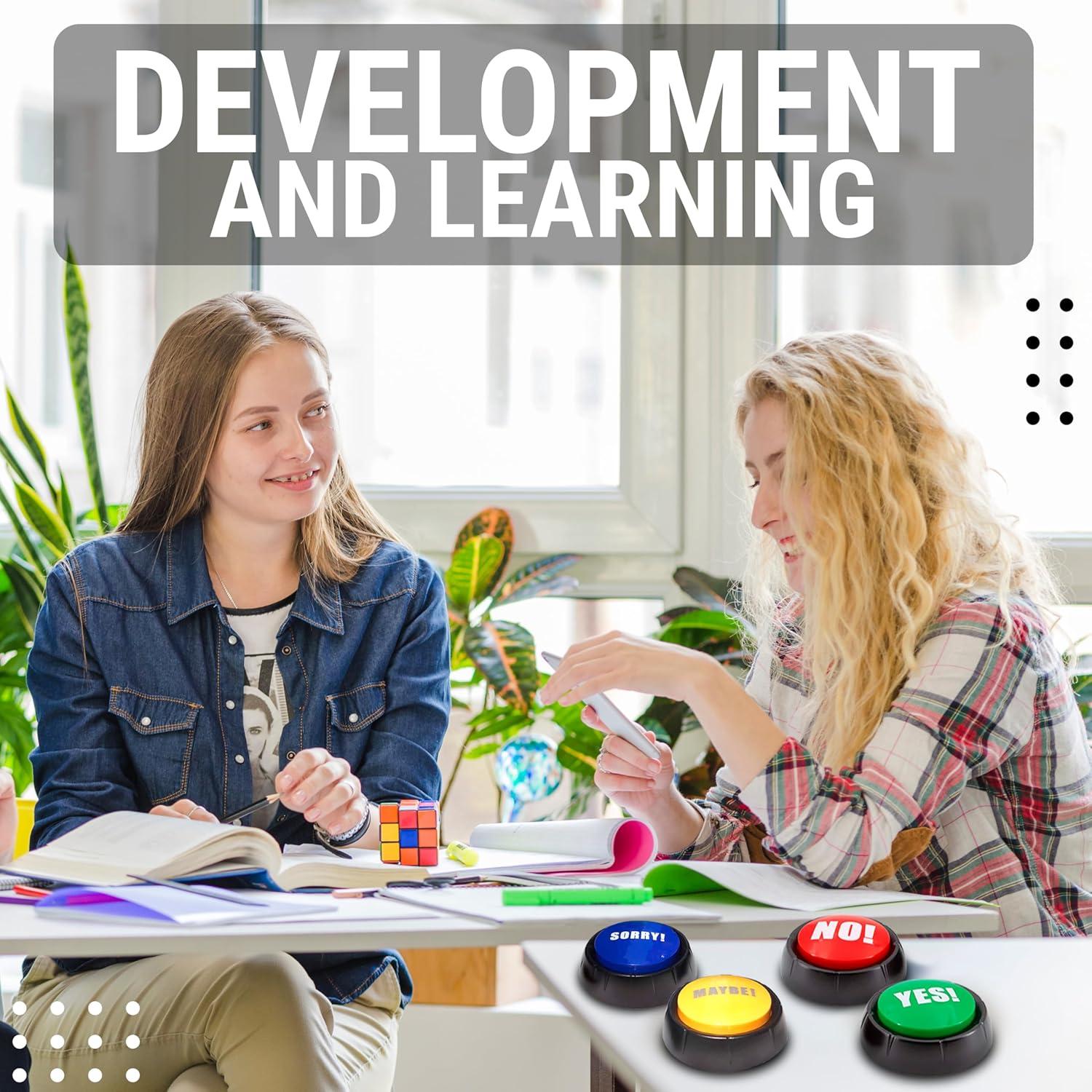 Juego de 4 Botones de Sonido Granatan - Sí, No, Tal Vez, Lo Siento