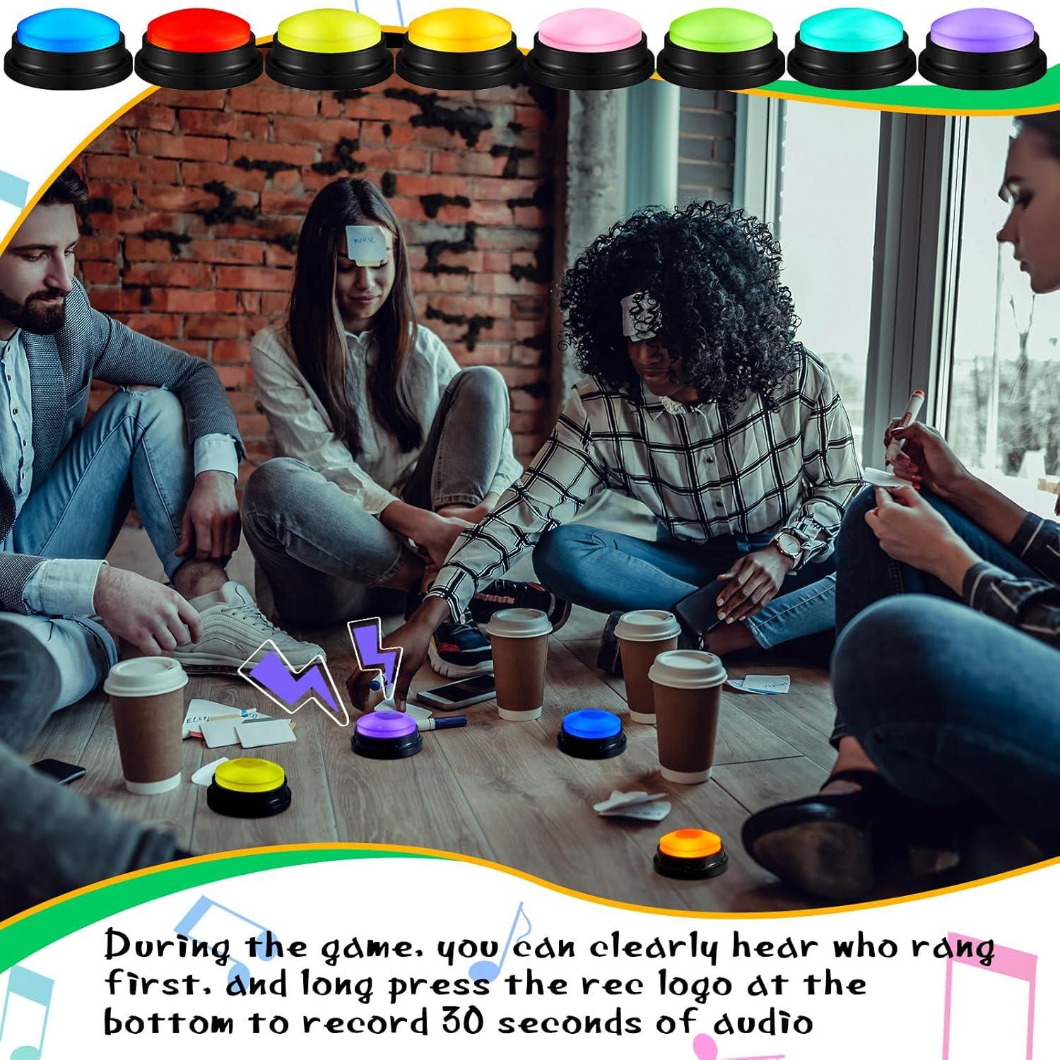 Botones Grabables para Juegos Honoson - 8 Piezas Color Fresco