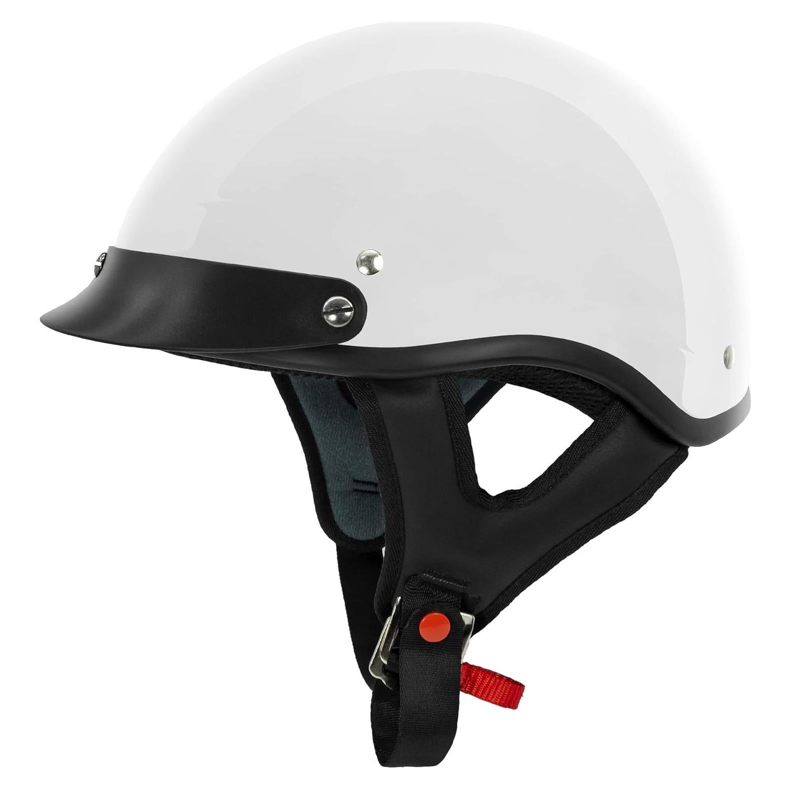 Casco de Motocicleta VCAN V5 Blanco Brillante Unisex