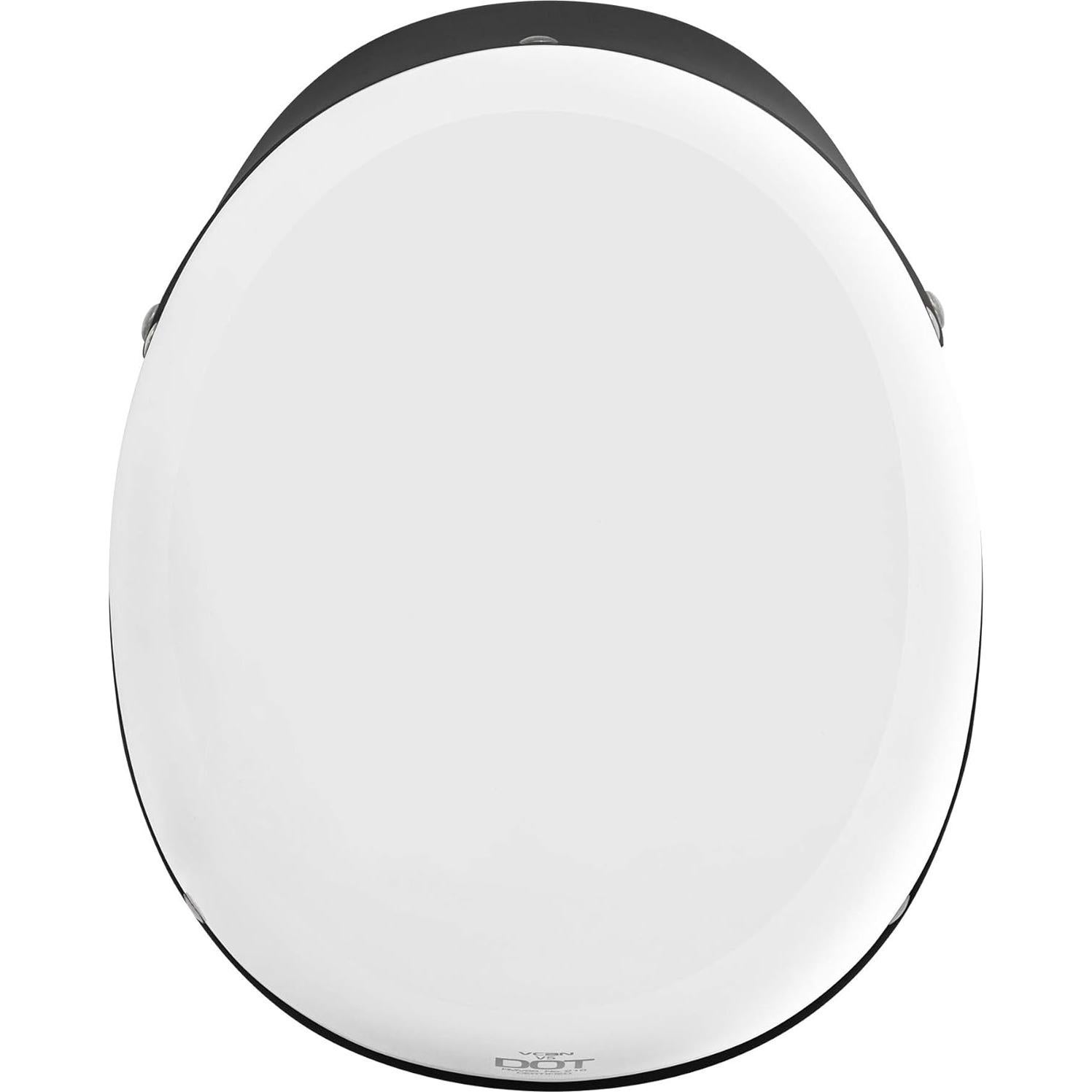 Casco de Motocicleta VCAN V5 Blanco Brillante Unisex