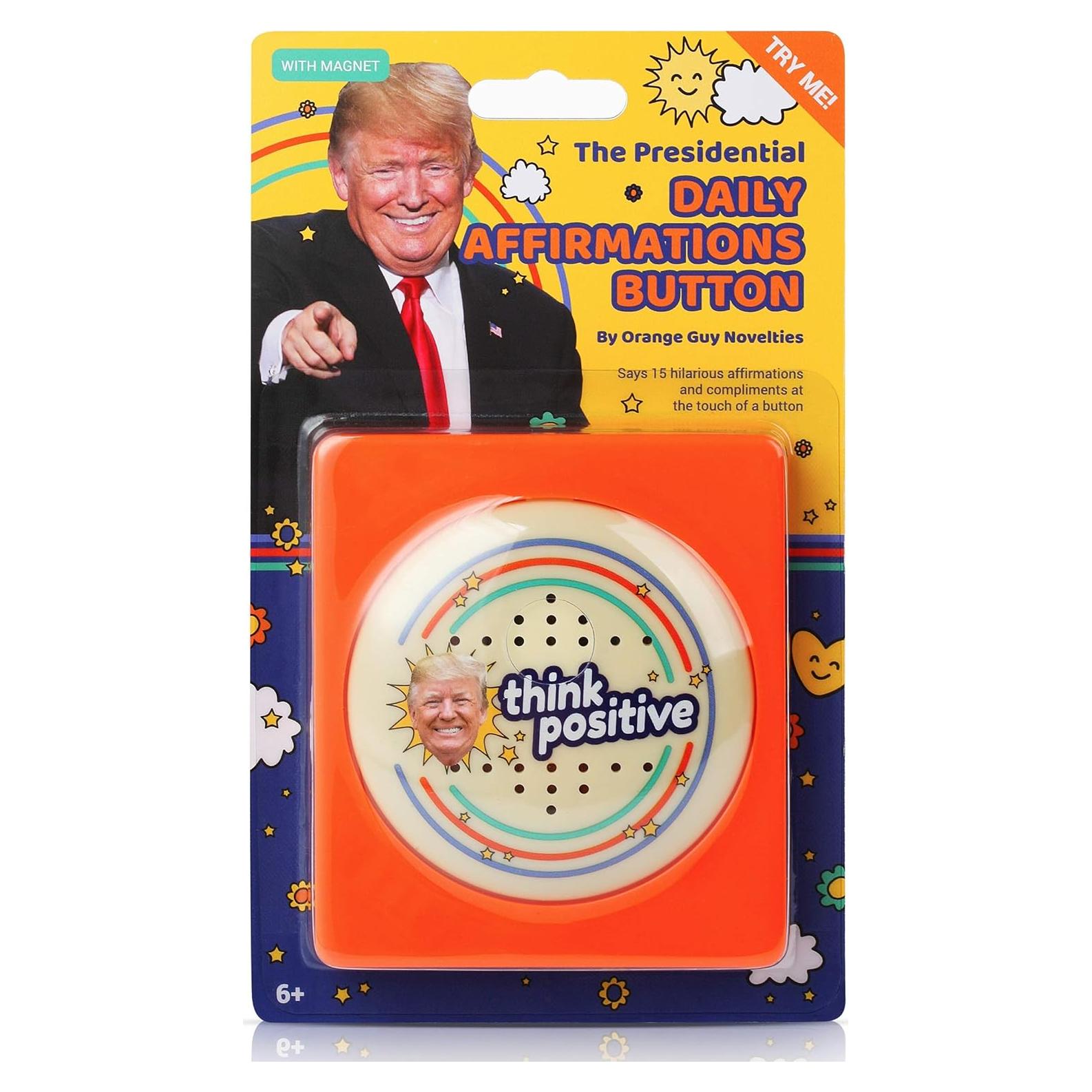 Botón de Afirmaciones Presidenciales Donald Trump - 15 Frases