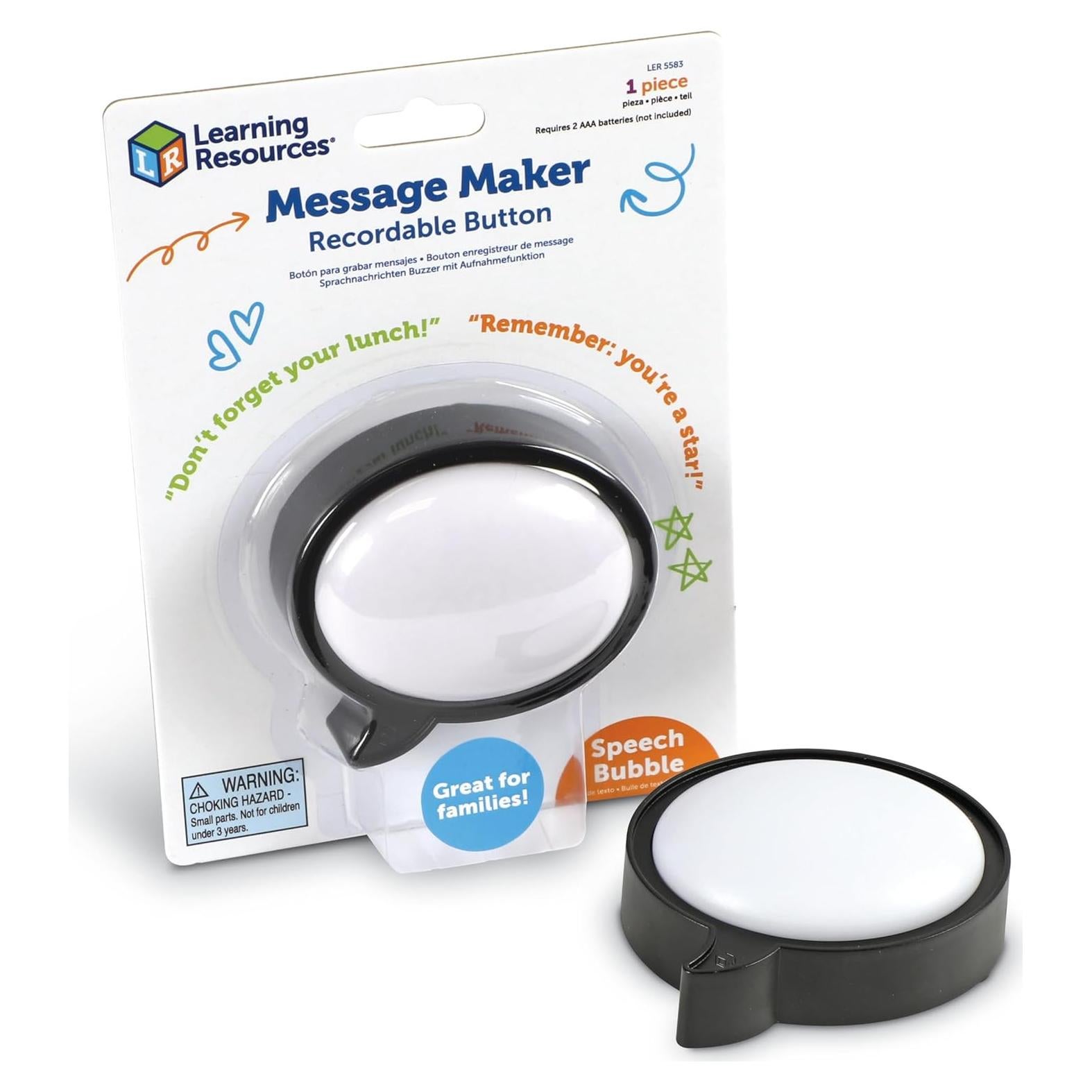 Botón Grabador de Mensajes Learning Resources - Juguete Educativo