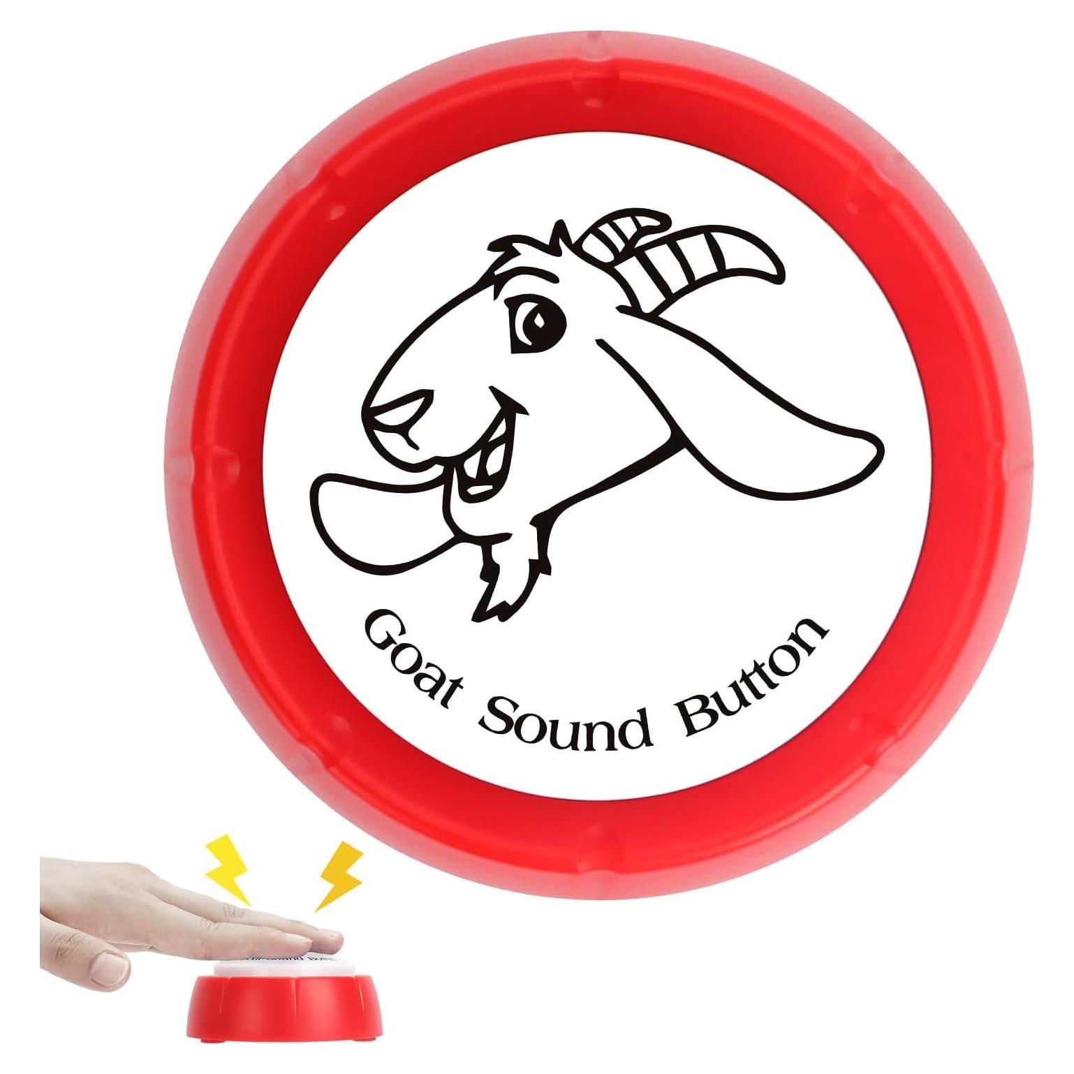 Botón de Sonido de Cabra COZYMATE Rojo 7.6x7.6 cm