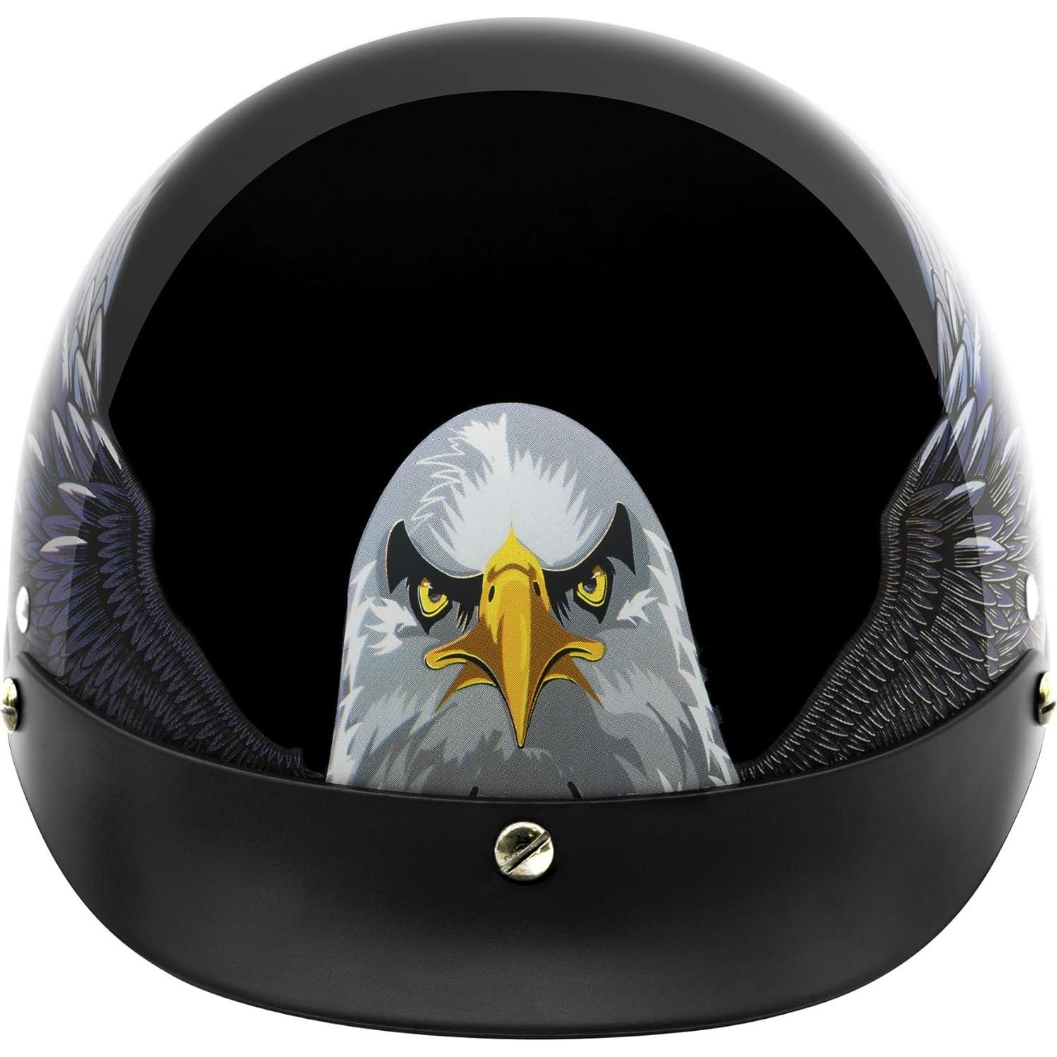 Casco VCAN V5 Cruiser Negro Brillante XL Seguridad DOT