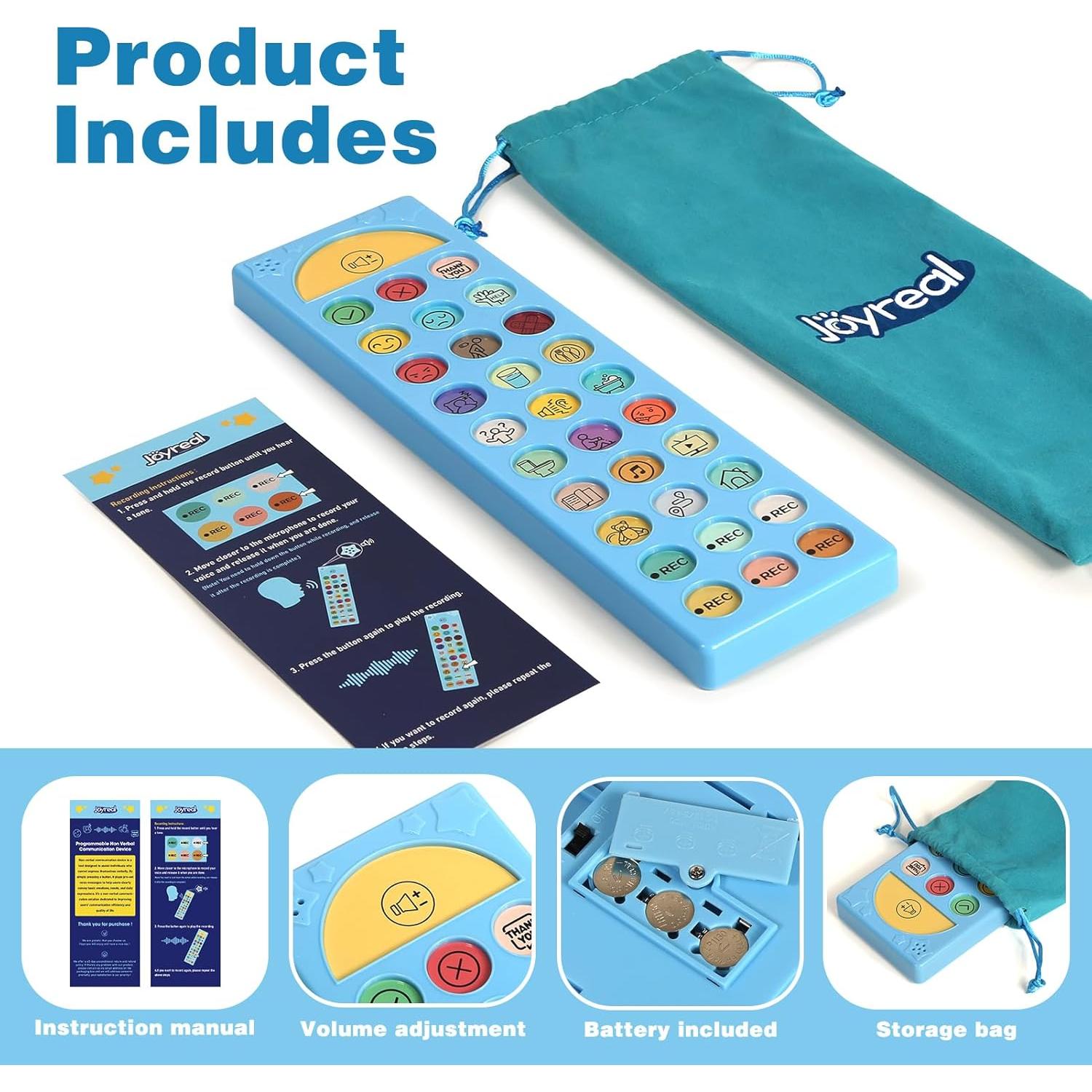 Dispositivo AAC Joyreal para Autismo con 6 Botones Programables