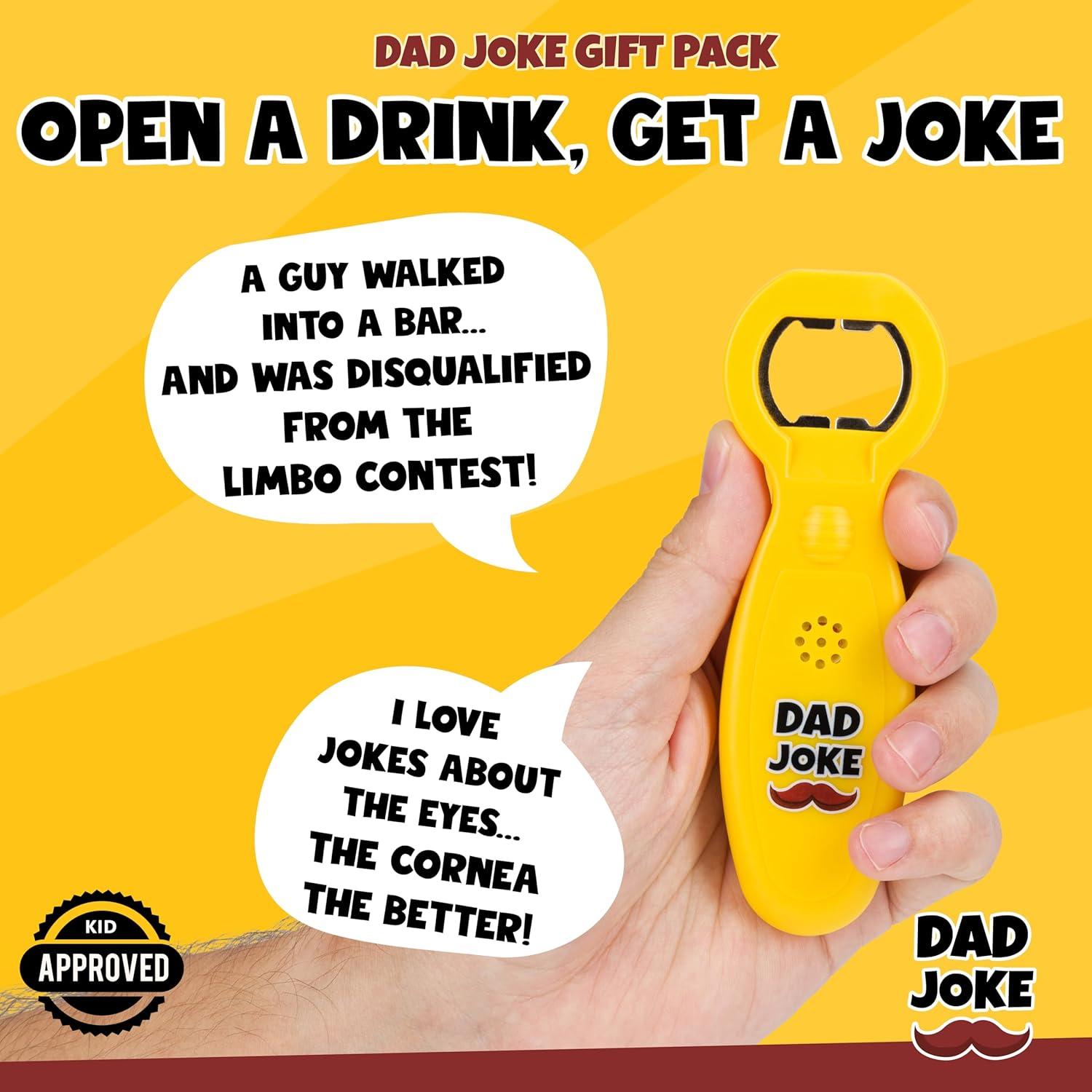 Set de Regalo Chistes de Papá - Abridor y Botón Hablante