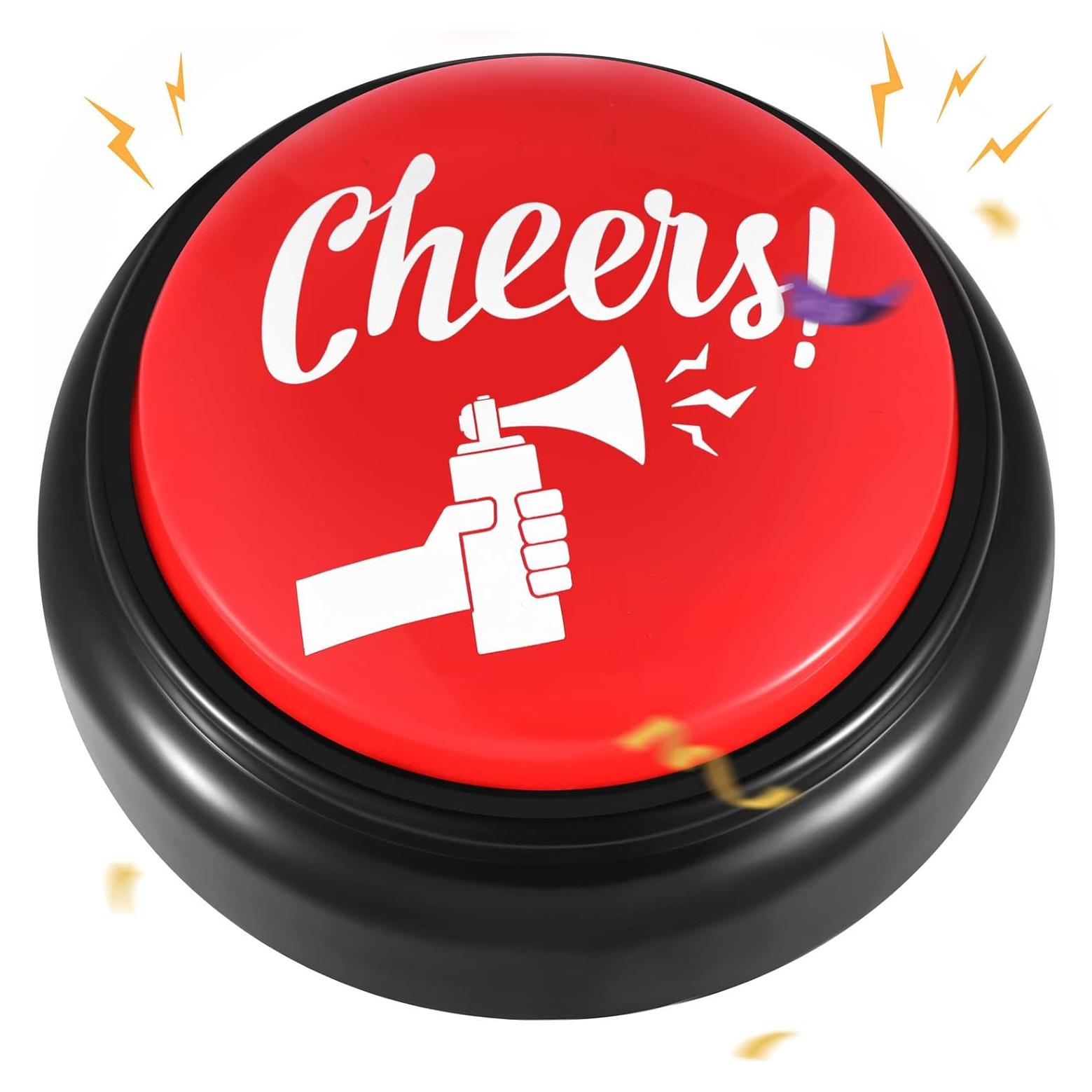 Botón de Fiesta Sonido Trompeta HyDren 10 cm Rojo