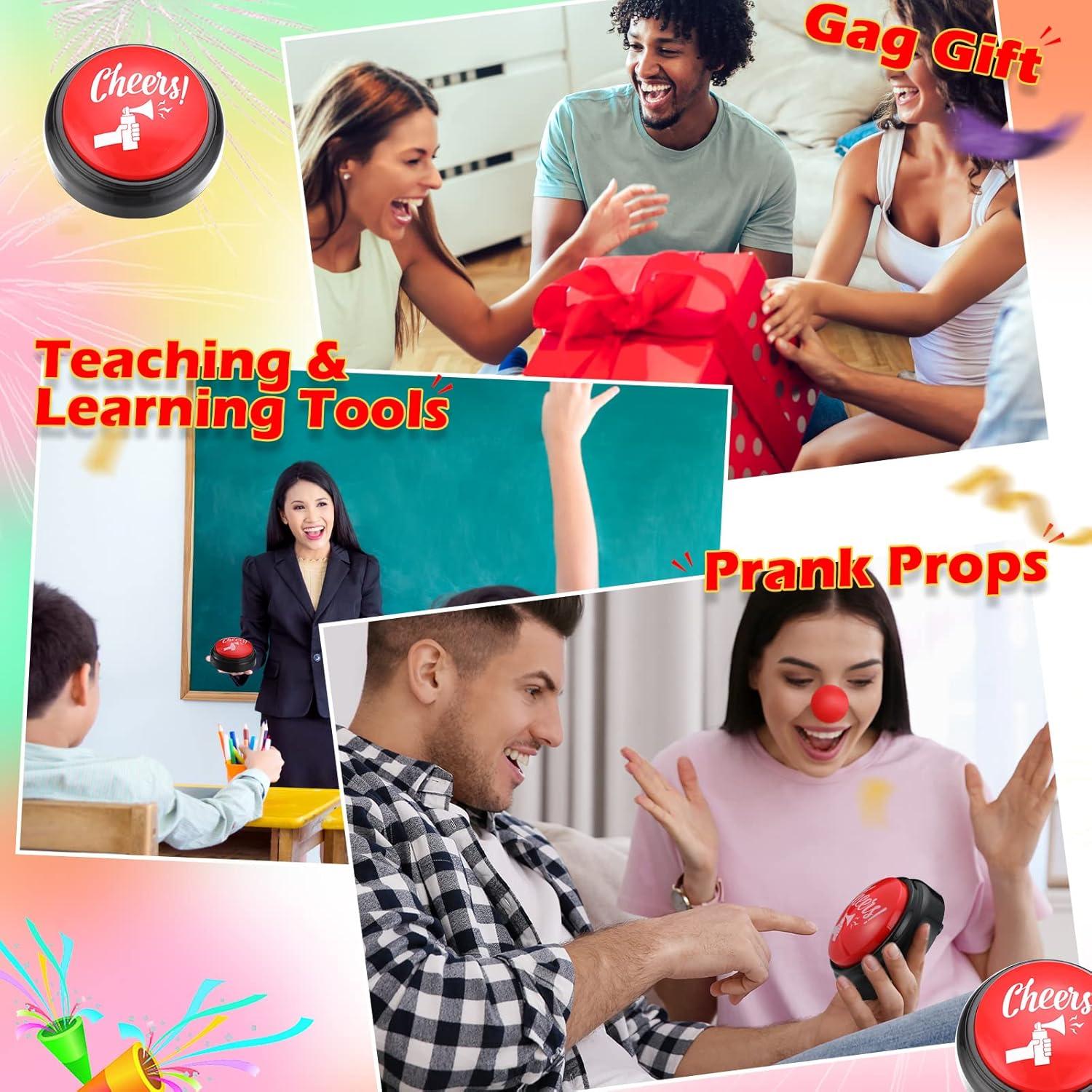 Botón de Fiesta Sonido Trompeta HyDren 10 cm Rojo