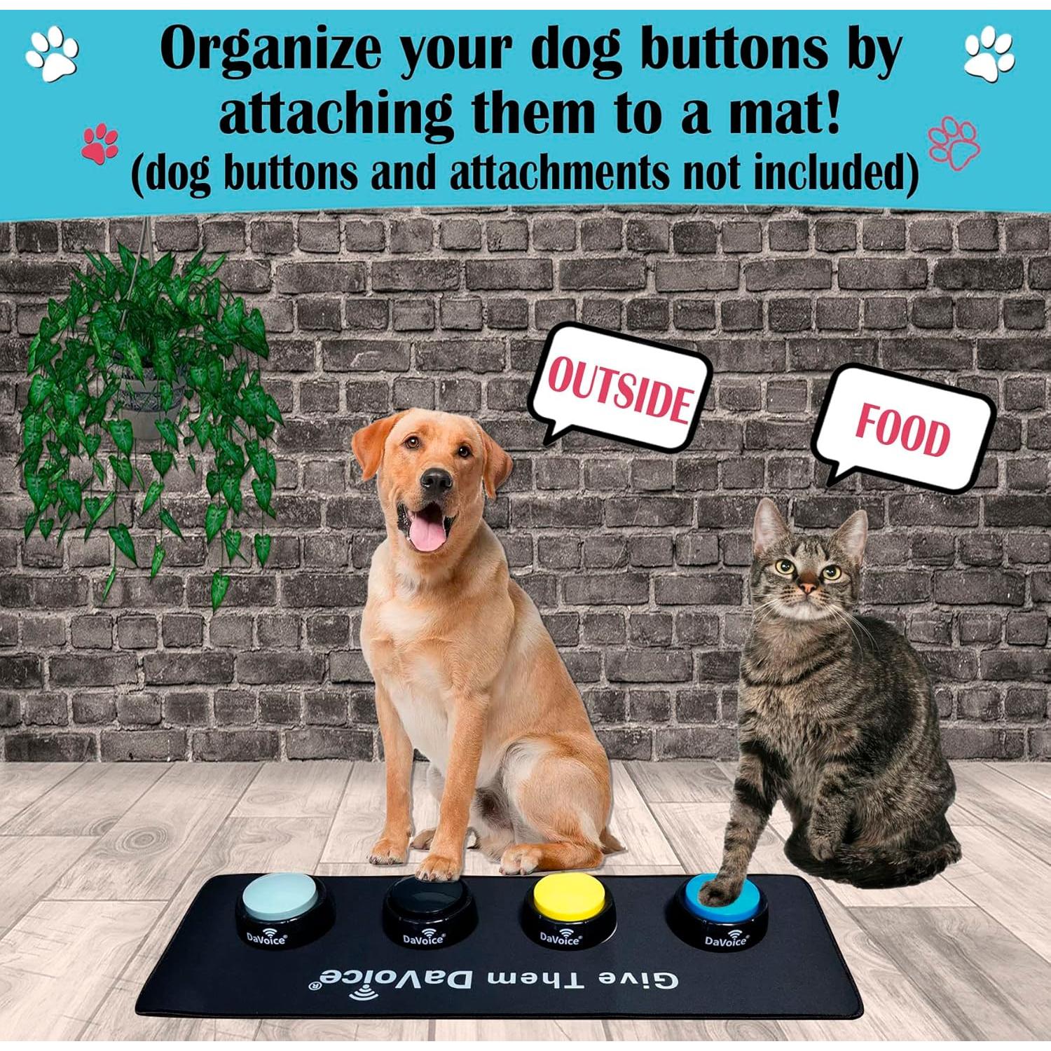 Alfombra de Botones para Perros DaVoice 4 Ubicaciones Antideslizante