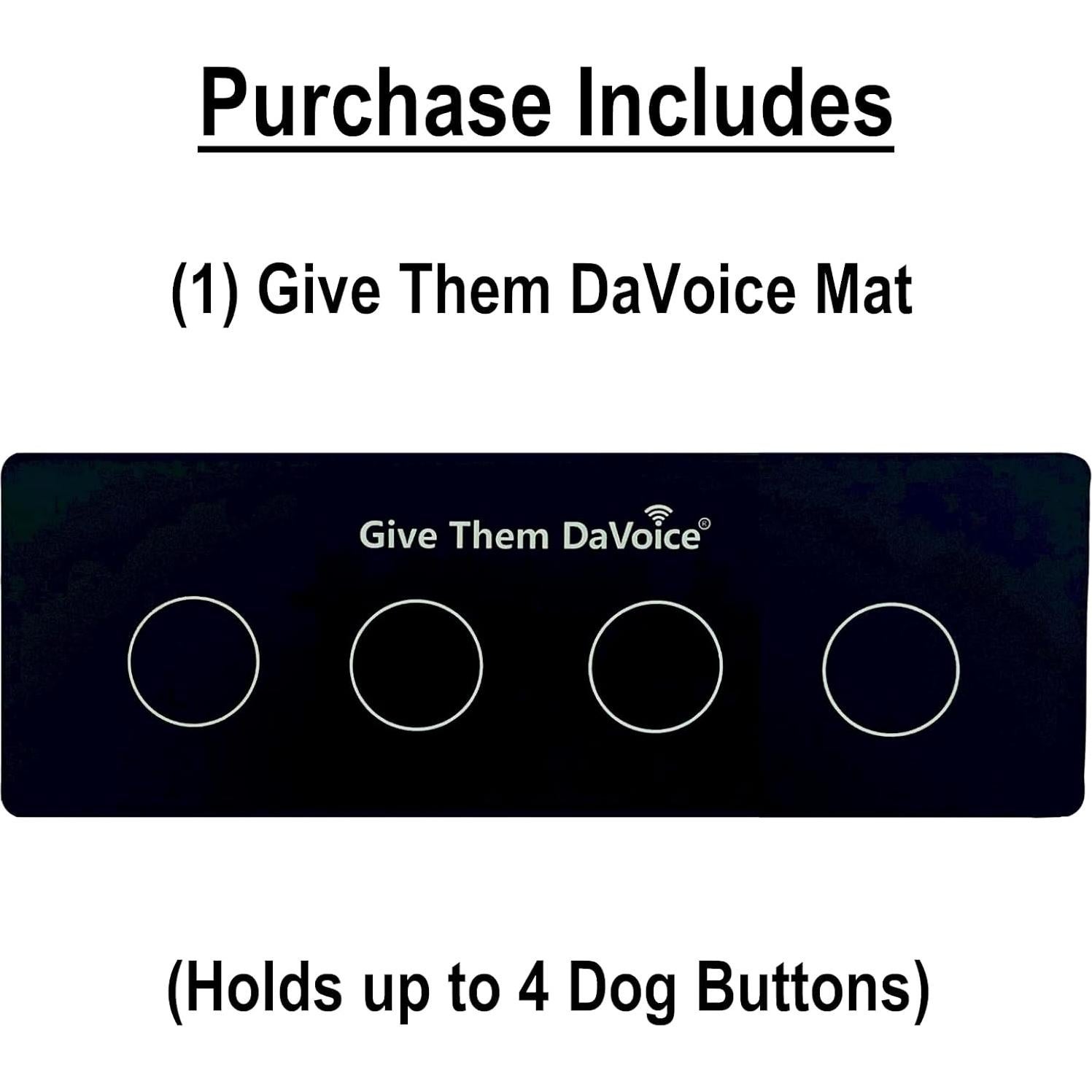 Alfombra de Botones para Perros DaVoice 4 Ubicaciones Antideslizante