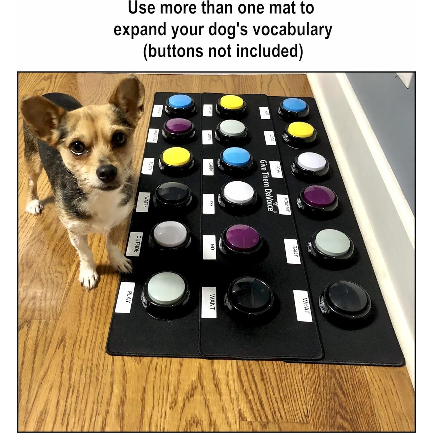 Alfombra de Botones para Perros DaVoice 4 Ubicaciones Antideslizante