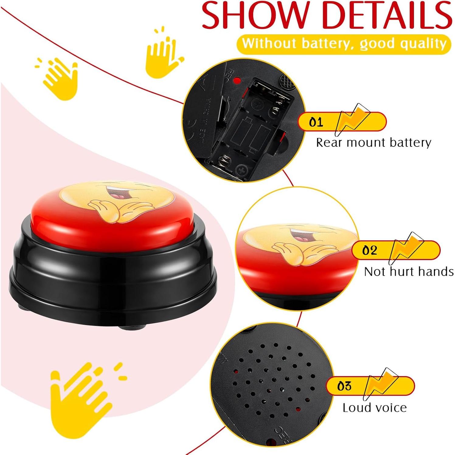 Botones de Aplauso Divertidos Copkim - 2 Pcs, Alivio Estrés