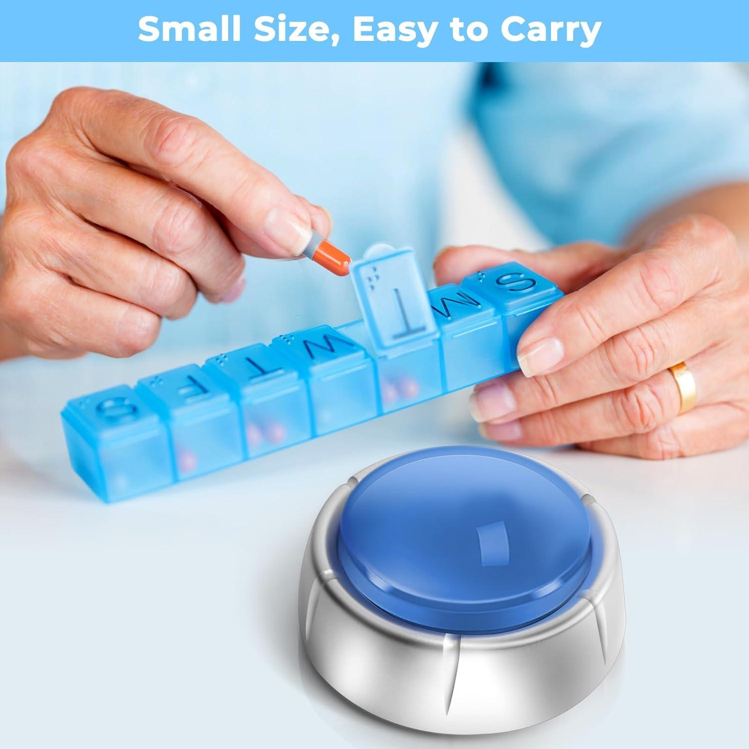 Reloj Botón Hablante Awaiymi Digital para Ciegos Azul