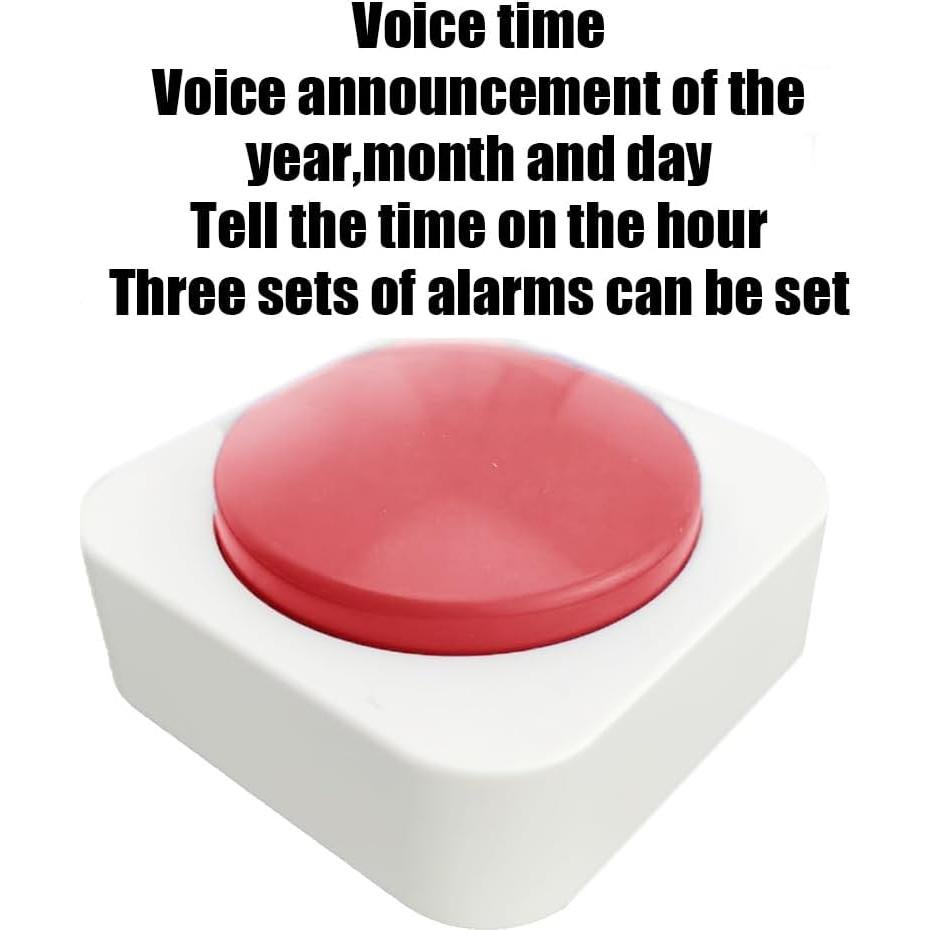 Reloj Hablante Lakxiul Rojo y Blanco para Personas con Discapacidad Visual