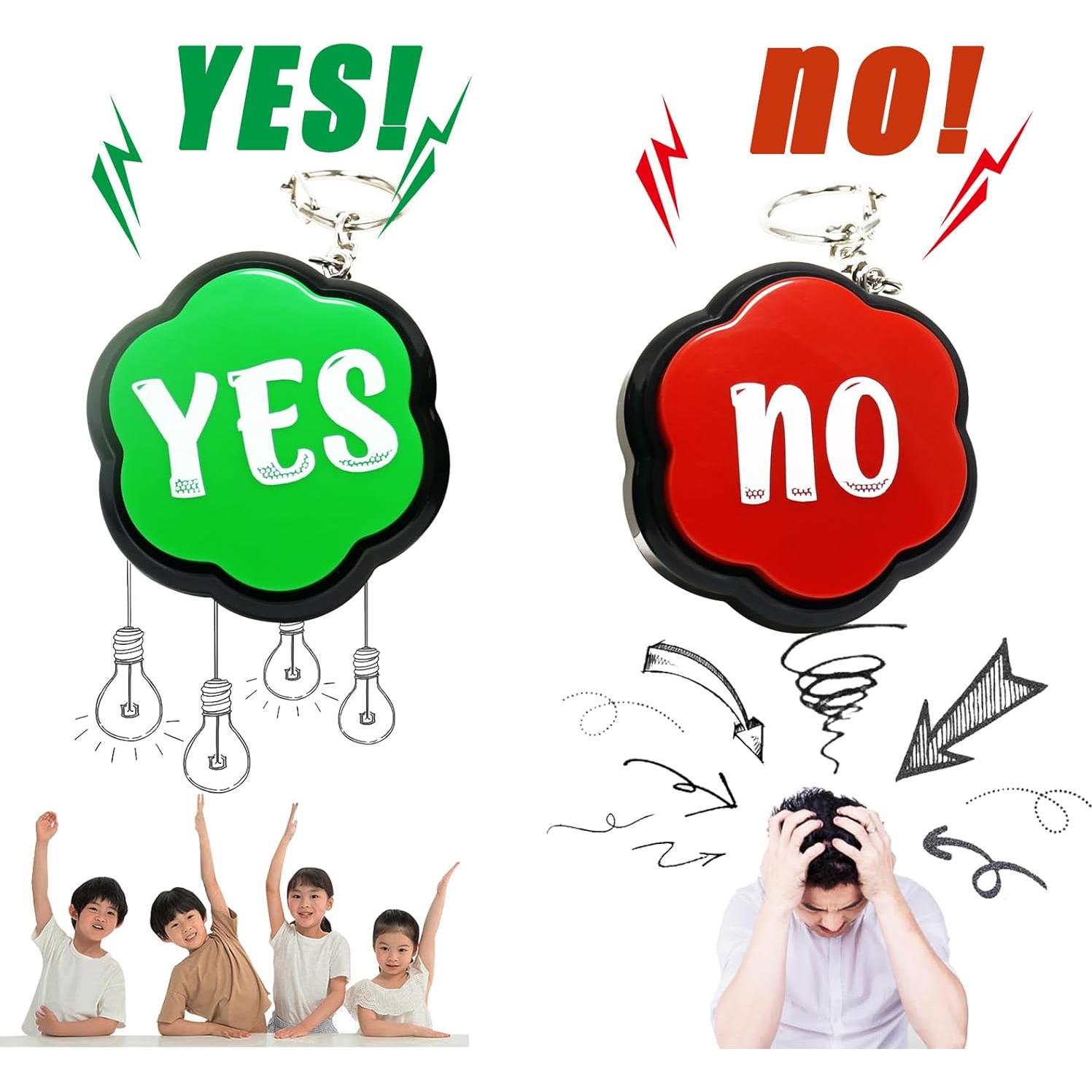 Juego de 2 Timbres Portátiles Sí y No ANLIKY - Sonido Claro