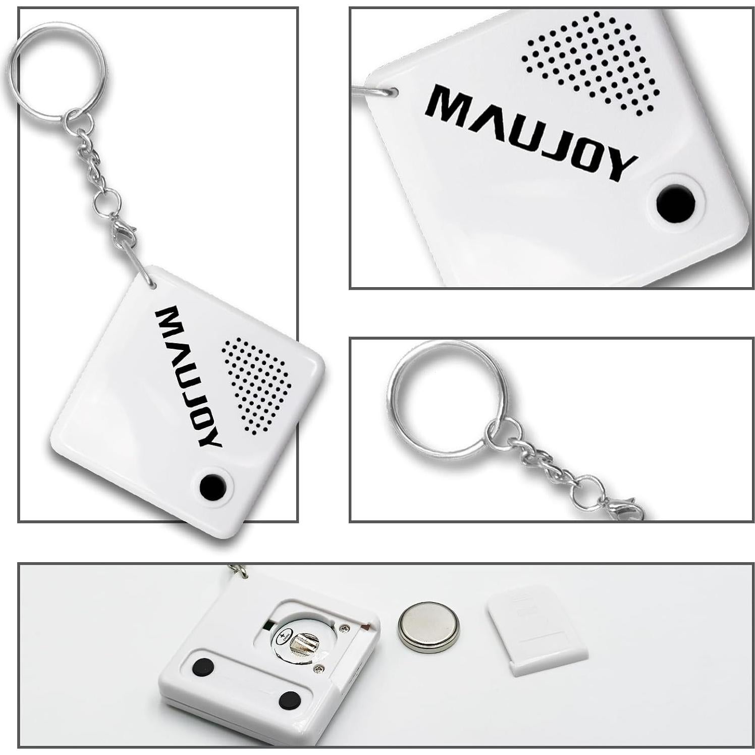 Reloj Hablante MAUJOY para Ciegos - Llavero Compacto Blanco