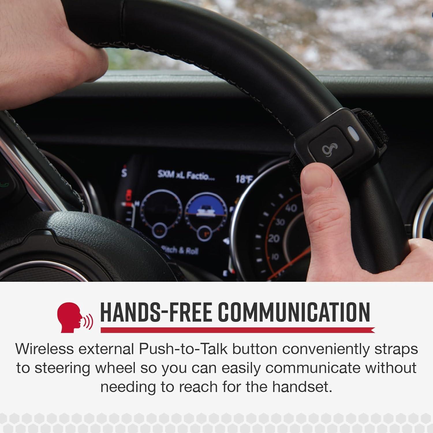 Botón Inalámbrico Push-to-Talk Cobra 75 All Road - Manos Libres