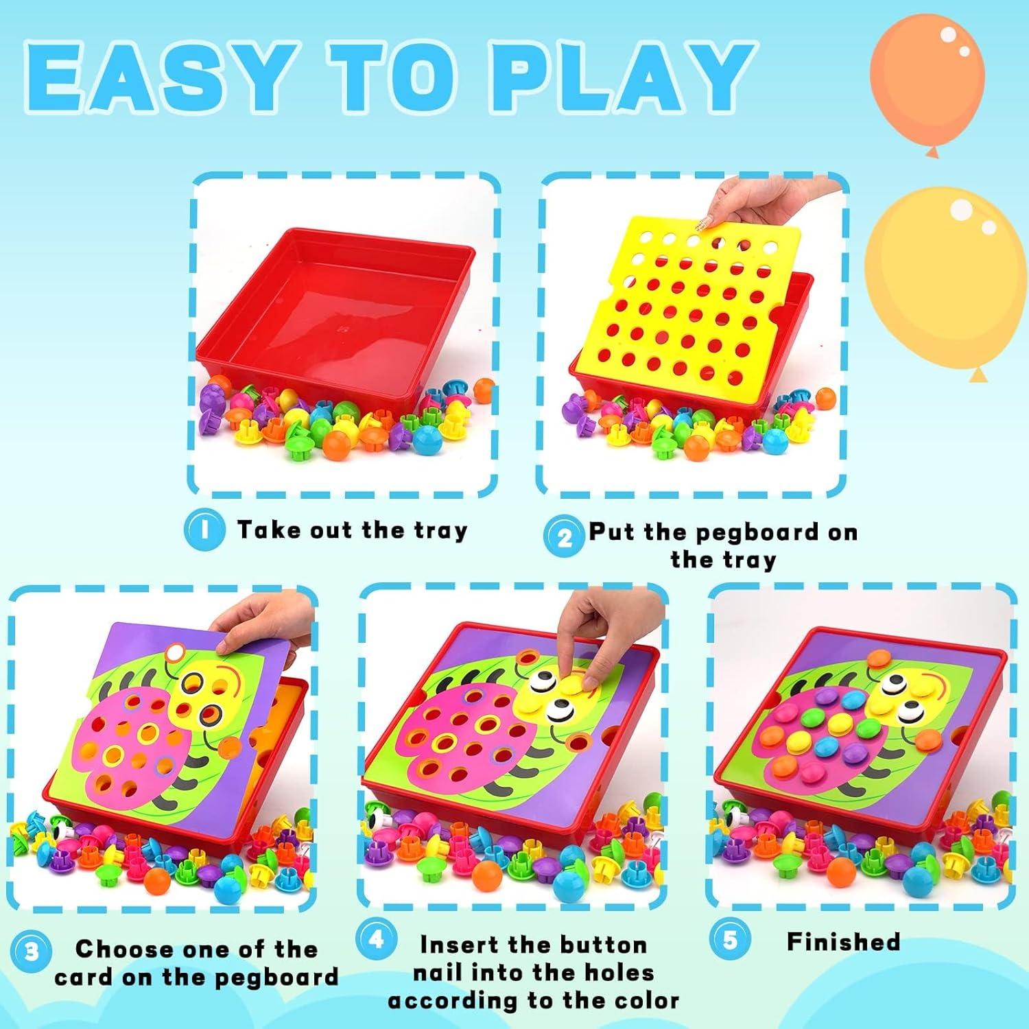 Juguete de Arte con Botones AluAbi 61 Piezas 20.5x22cm