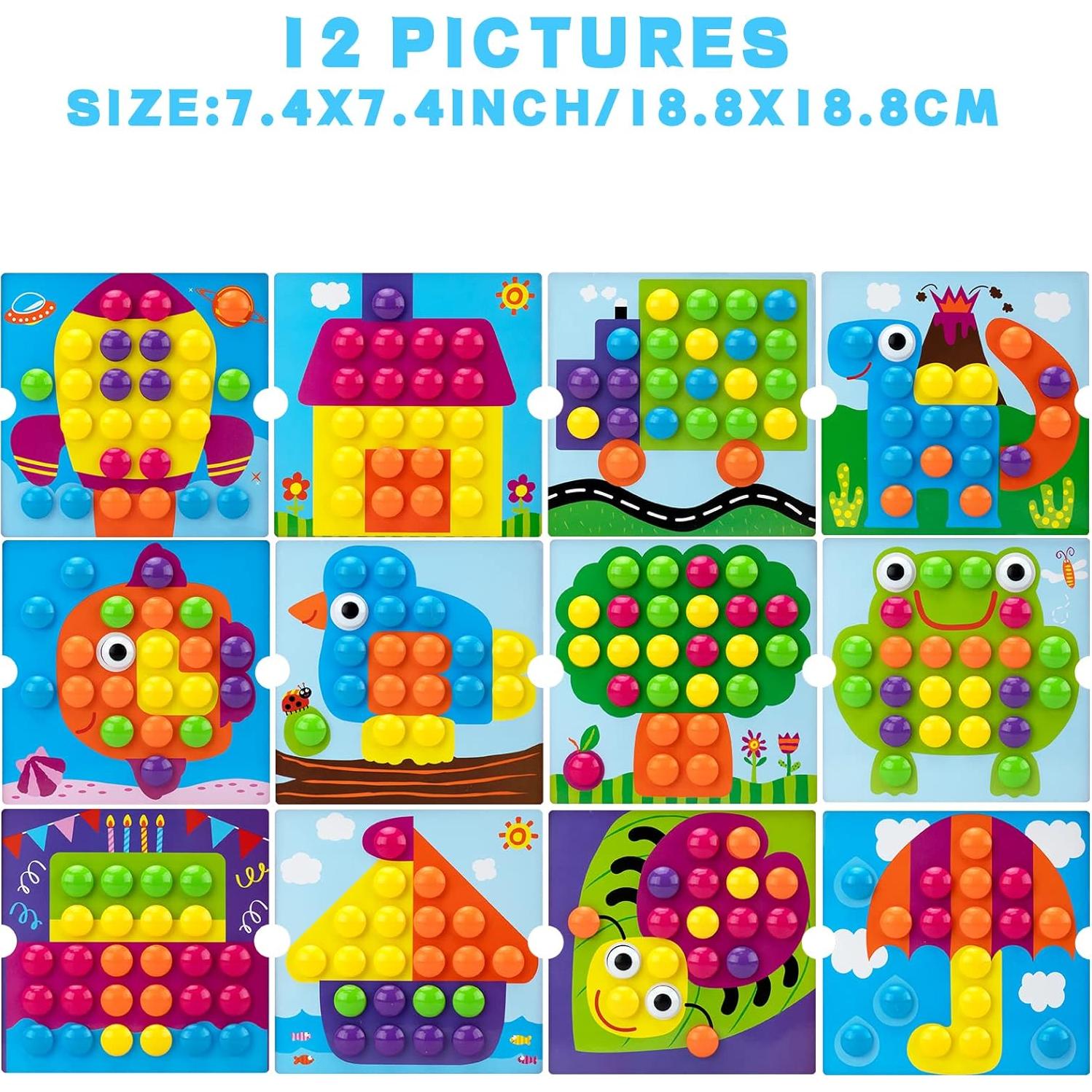 Juguete de Arte con Botones AluAbi 61 Piezas 20.5x22cm