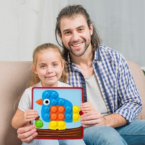 Juguete de Arte con Botones AluAbi 61 Piezas 20.5x22cm