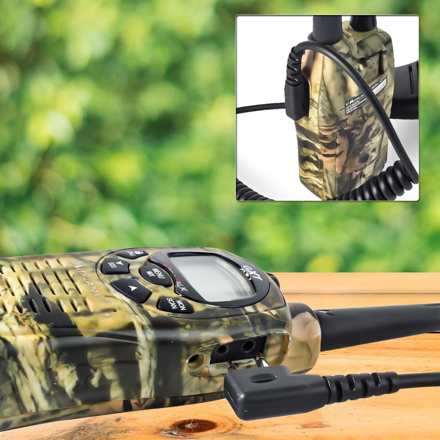 Micrófono de Altavoz HYS para Radios Midland 2 Pines - Negro