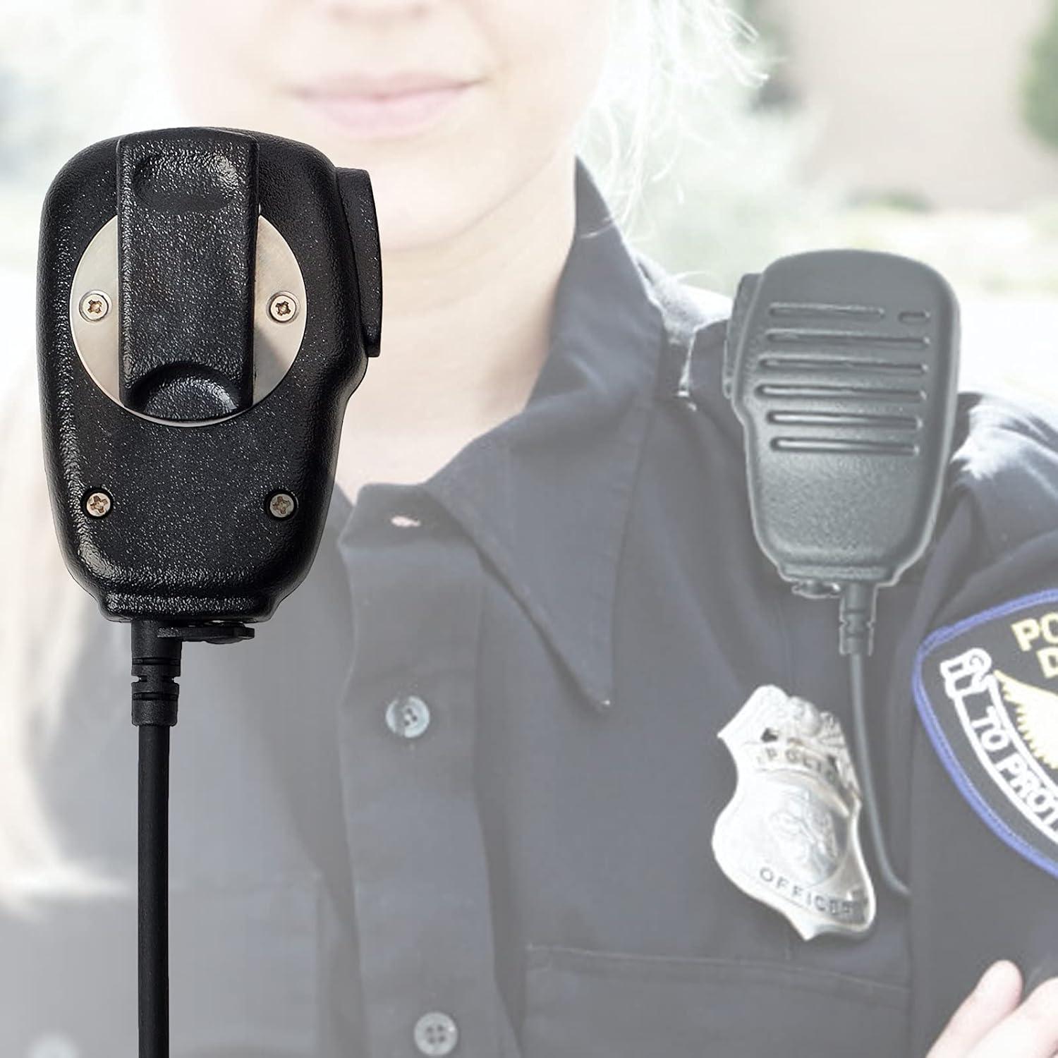 Micrófono de Altavoz HYS para Radios Midland 2 Pines - Negro