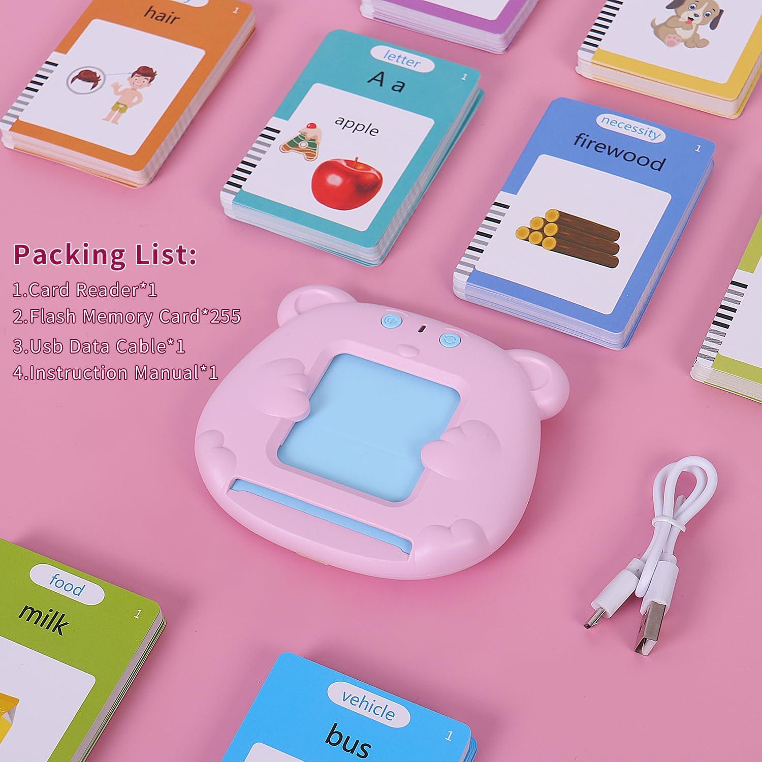 Tarjetas Flash Hablantes Global Tronics Oso Rosa 510 Palabras