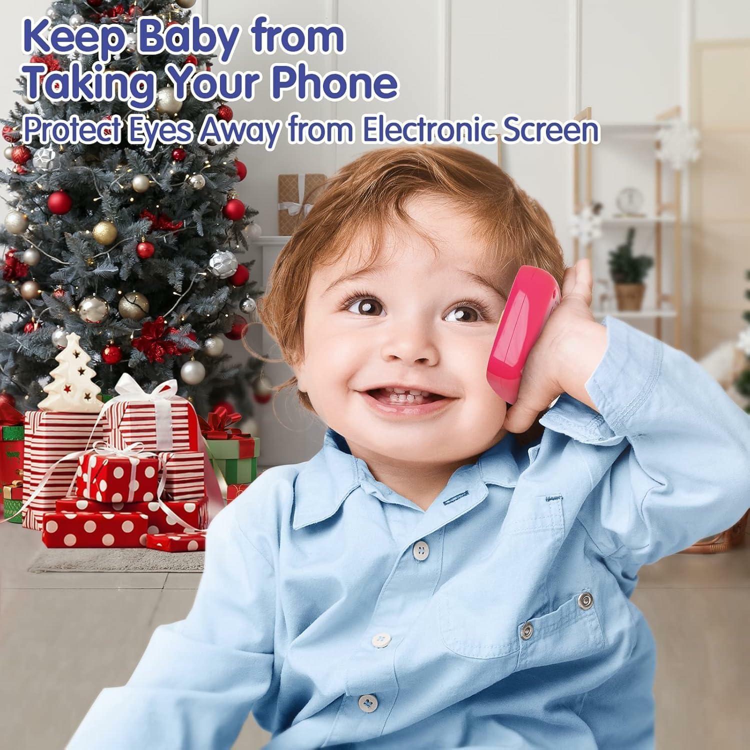 Teléfono Juguete para Bebé BABYFUNY Rosa 15 Funciones 12-18 Meses