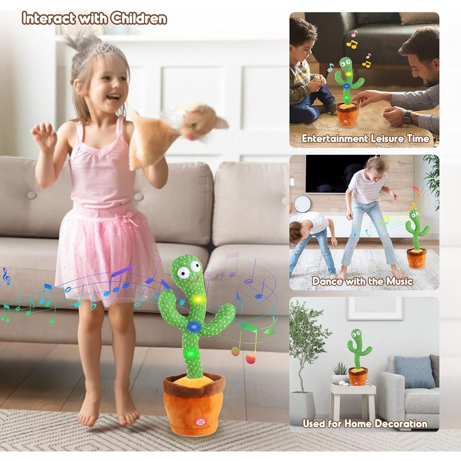 Juguete Cactus Hablante Aunpoos 120 Canciones Educativo