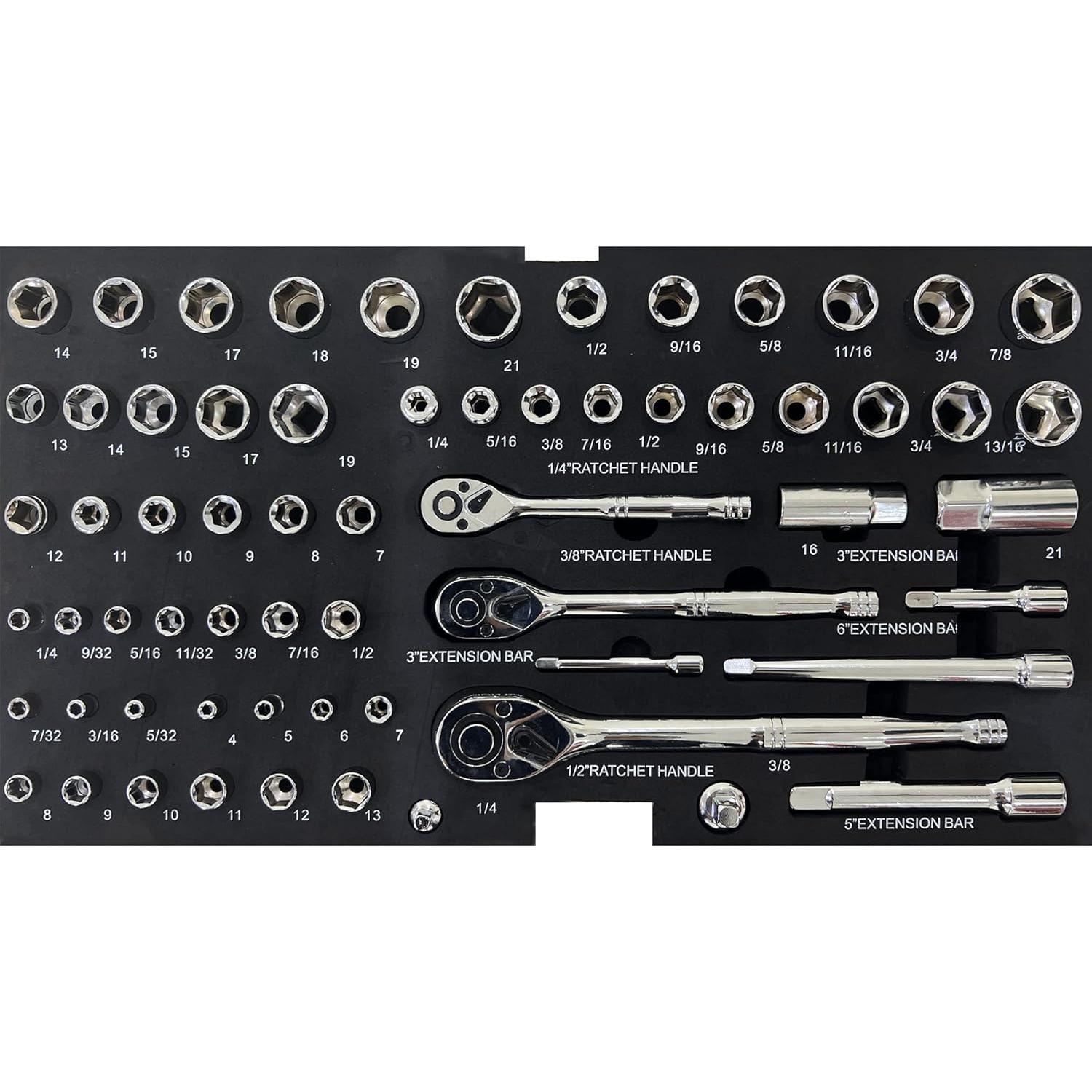 Juego de Herramientas 439 Piezas Nifoti Caja de Metal 20 kg