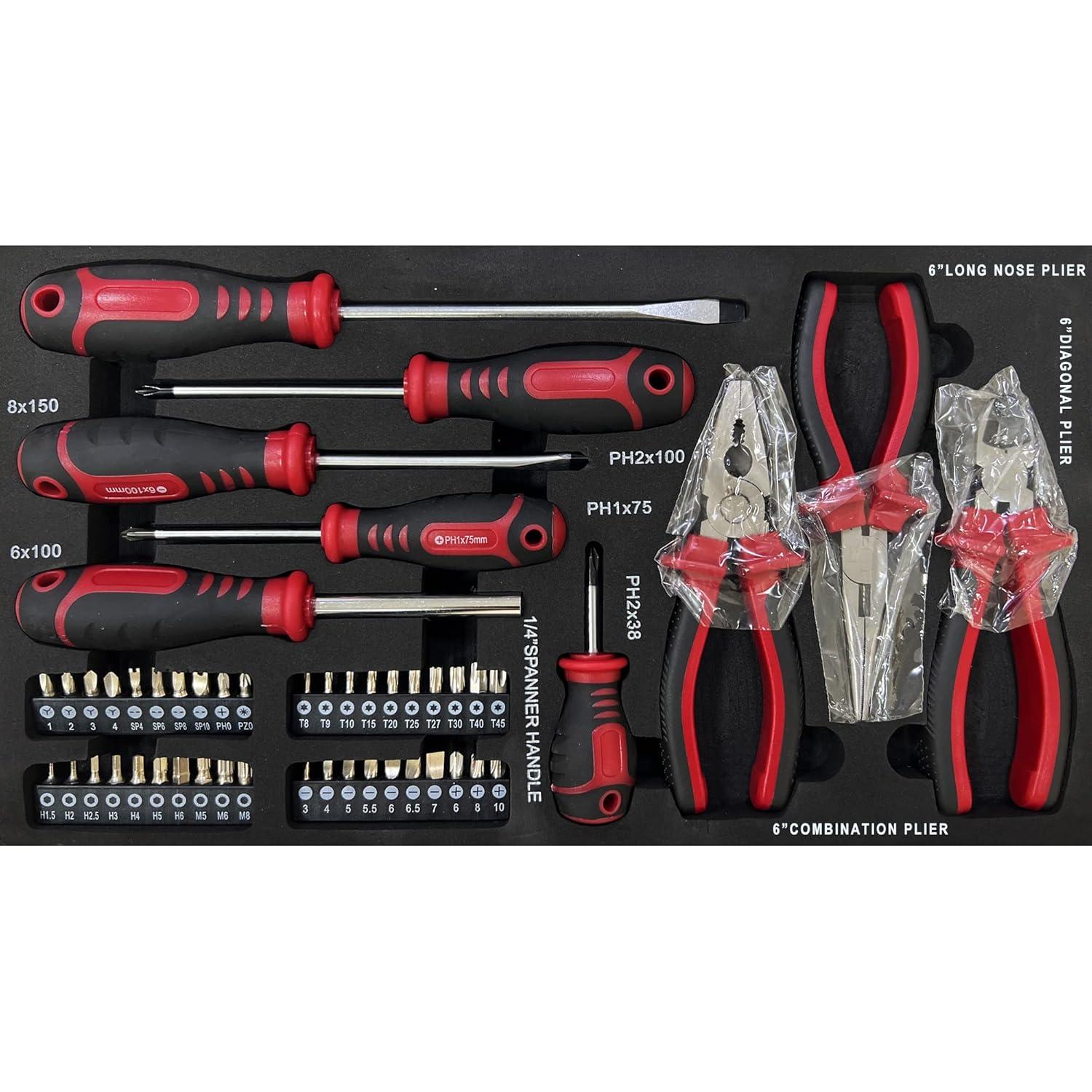 Juego de Herramientas 439 Piezas Nifoti Caja de Metal 20 kg