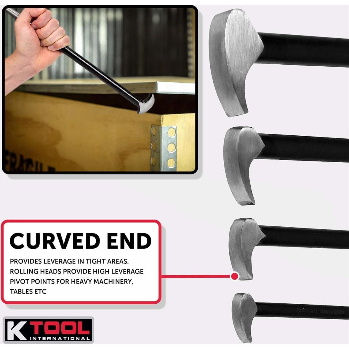 Juego de 4 Palancas K Tool International 71600 Acero 15-50 cm