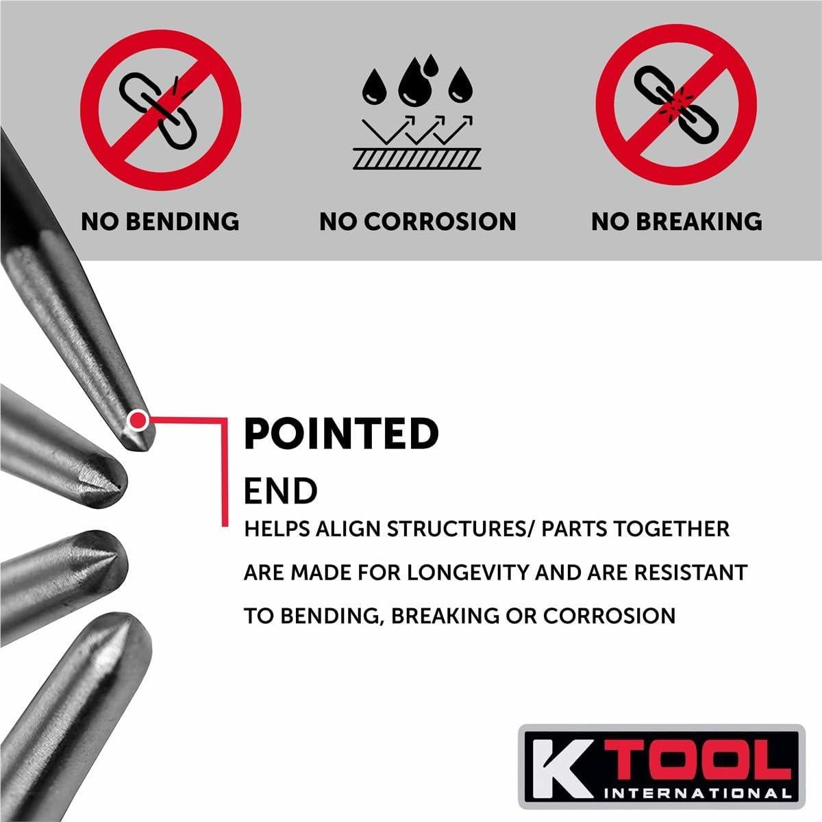 Juego de 4 Palancas K Tool International 71600 Acero 15-50 cm