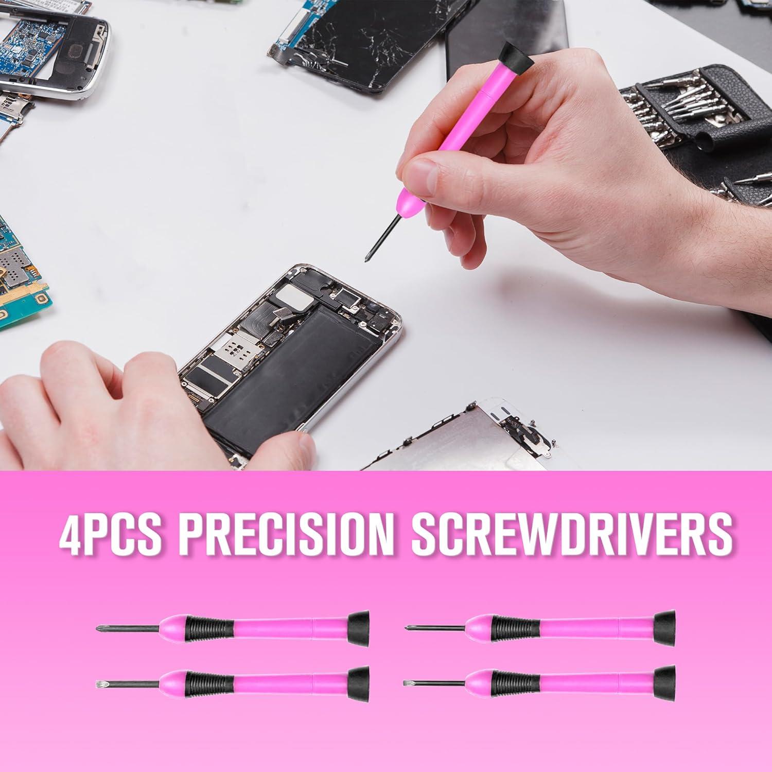 Juego de Herramientas SOLUDE Rosa 206 Piezas para DIY y Hogar