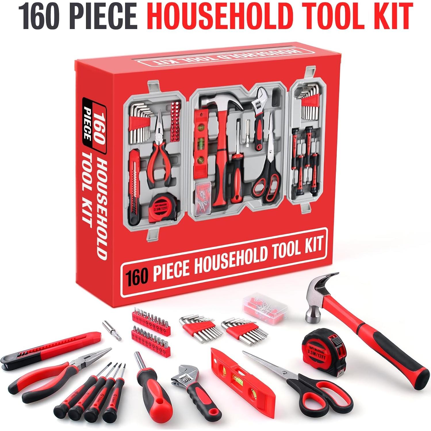 Kit de Herramientas de 160 Piezas Winner - Acero Aleado