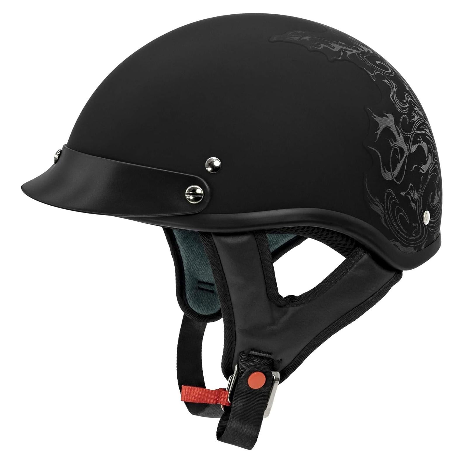 Casco VCAN V5 Cruiser Negro XL Acolchado Cómodo
