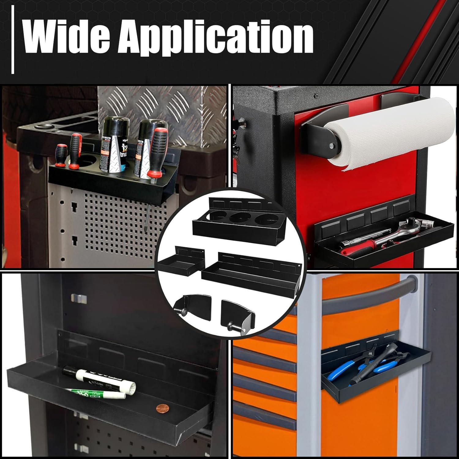 C&T Juego de Estante Magnético 4 Piezas para Herramientas