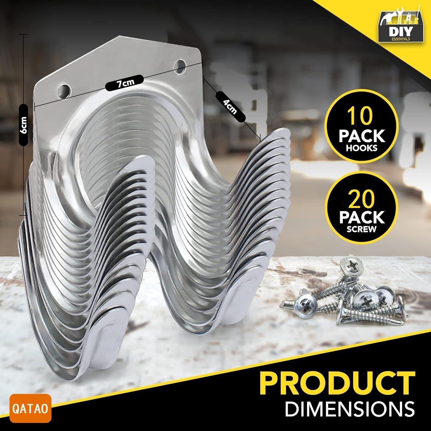10 Ganchos de Pared Qatao para Almacenamiento de Herramientas