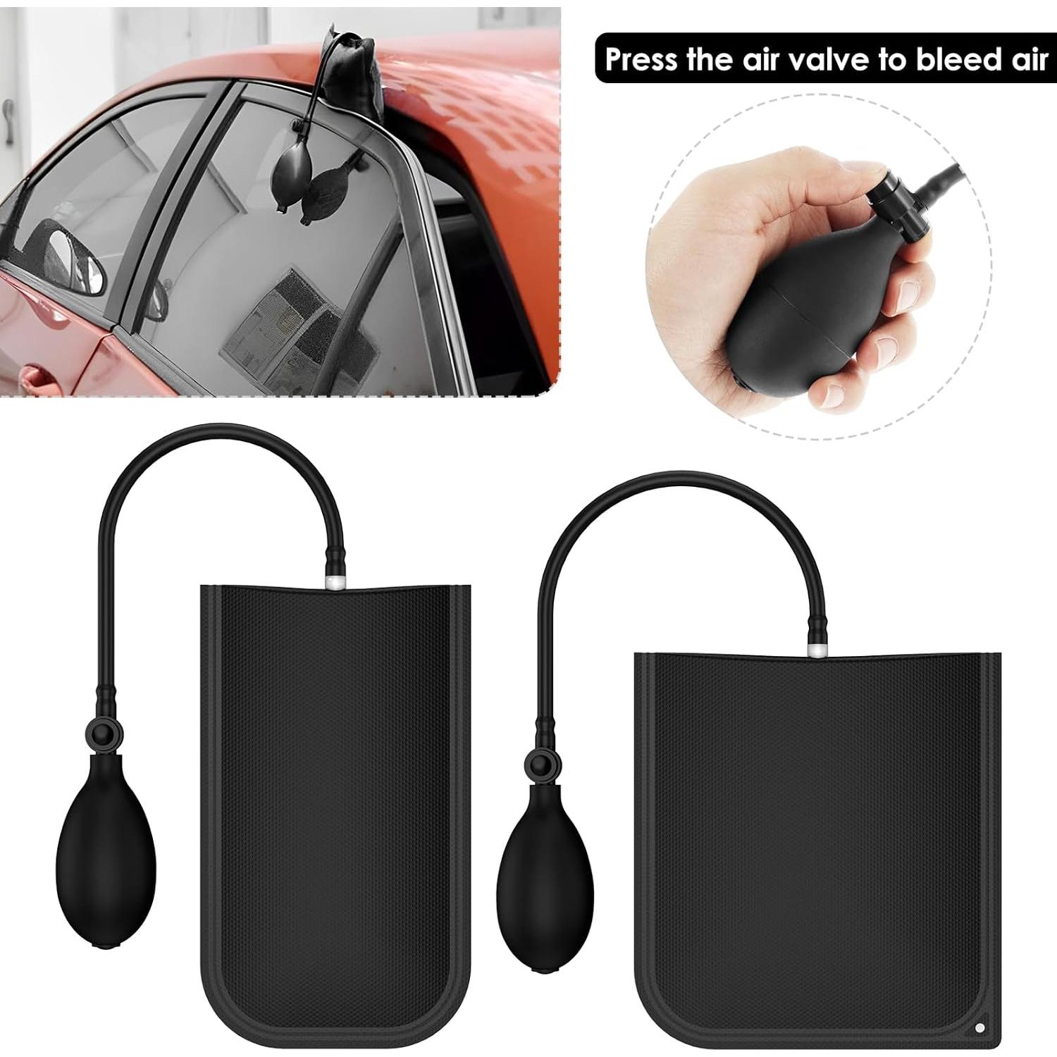 Stainless Steel Assorted 5th Wheel Pin Puller, 66 Inch Pull Hook J-Hook Tool Set, Garage Door Pull Hook, Long Distance Hook Tool, Portable Car Emergency Hook Tree Cleaning Hook Panel Removal Tool