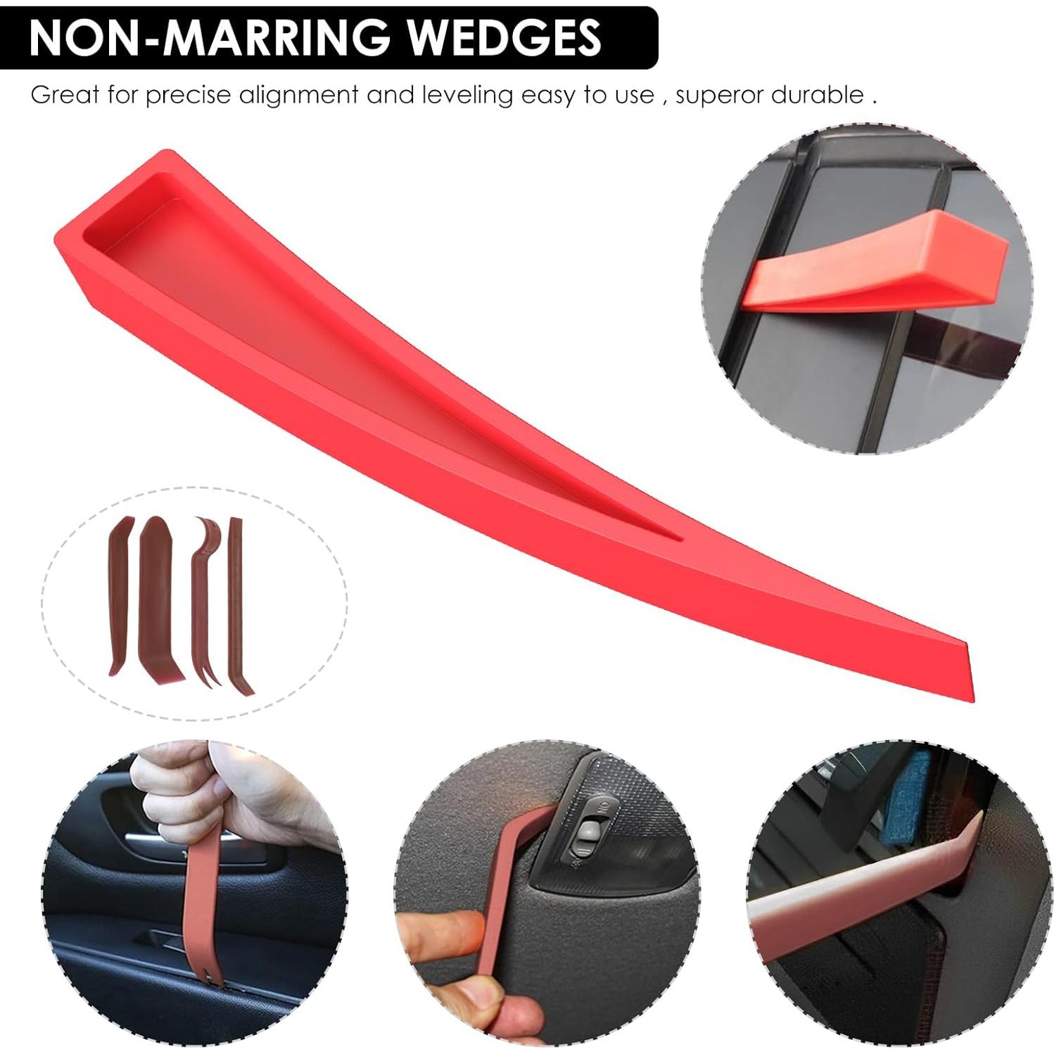 Stainless Steel Assorted 5th Wheel Pin Puller, 66 Inch Pull Hook J-Hook Tool Set, Garage Door Pull Hook, Long Distance Hook Tool, Portable Car Emergency Hook Tree Cleaning Hook Panel Removal Tool