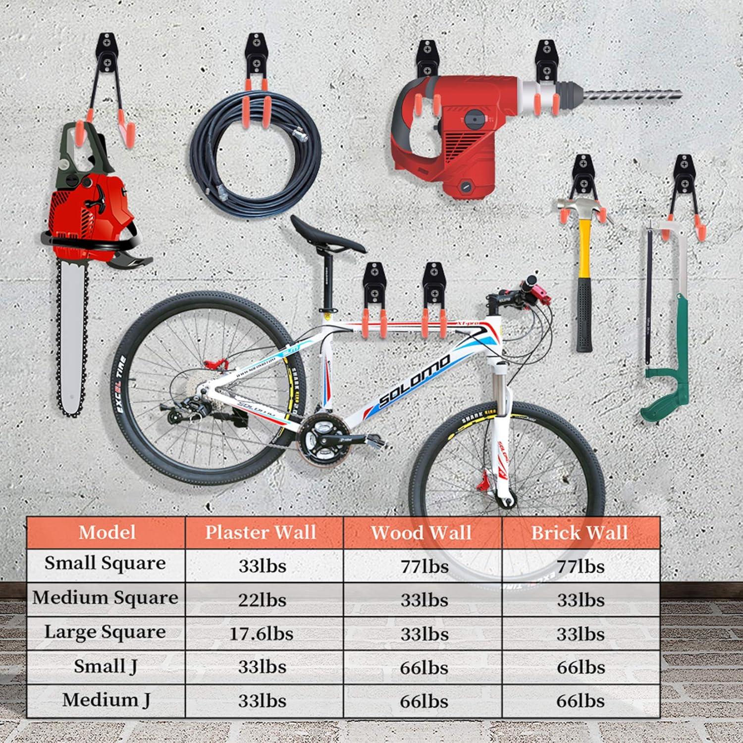 Ganchos de Garaje Remiawy 12 Piezas Alta Resistencia Antideslizante
